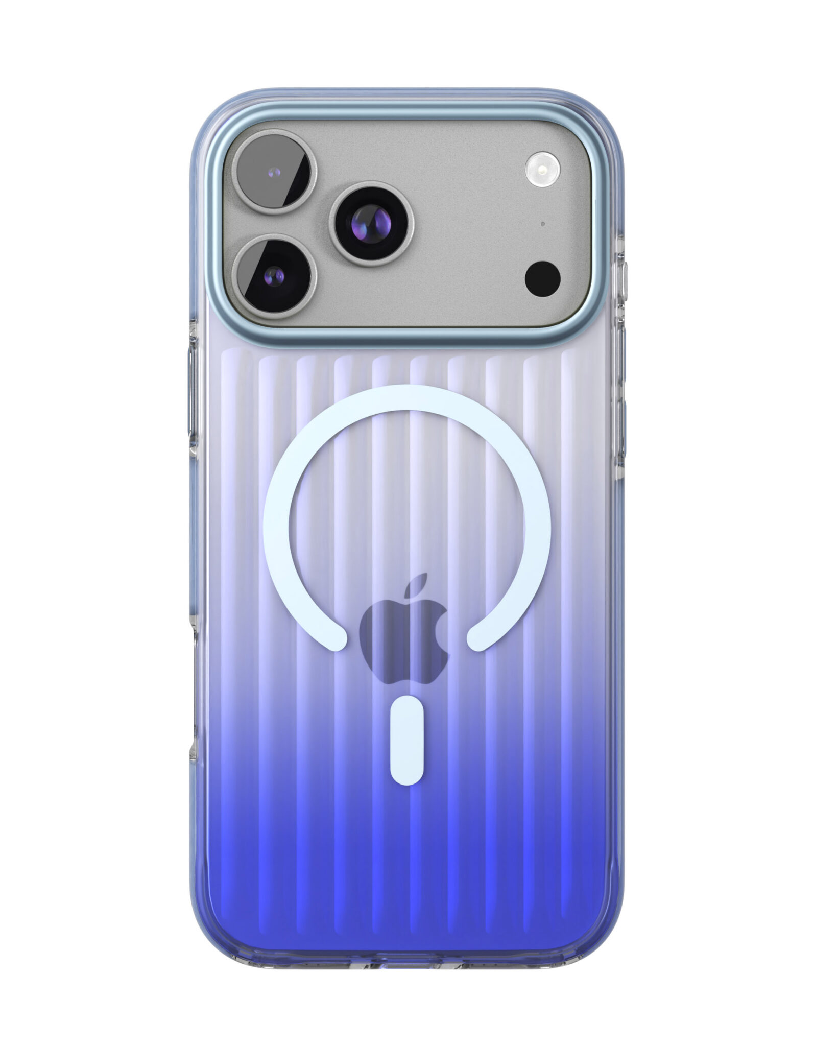 На фото изображено Чехол защитный VLP Pulse Case с MagSafe для iPhone 17 Pro Max, синий