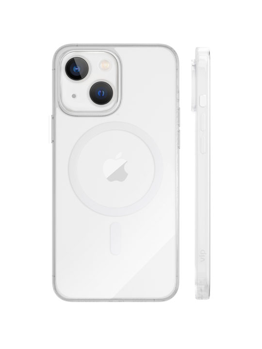 Фото Чехол защитный VLP Crystal case с MagSafe для iPhone 14 Plus, прозрачный На фото изображено Чехол защитный VLP Crystal case с MagSafe для iPhone 14 Plus, прозрачный
