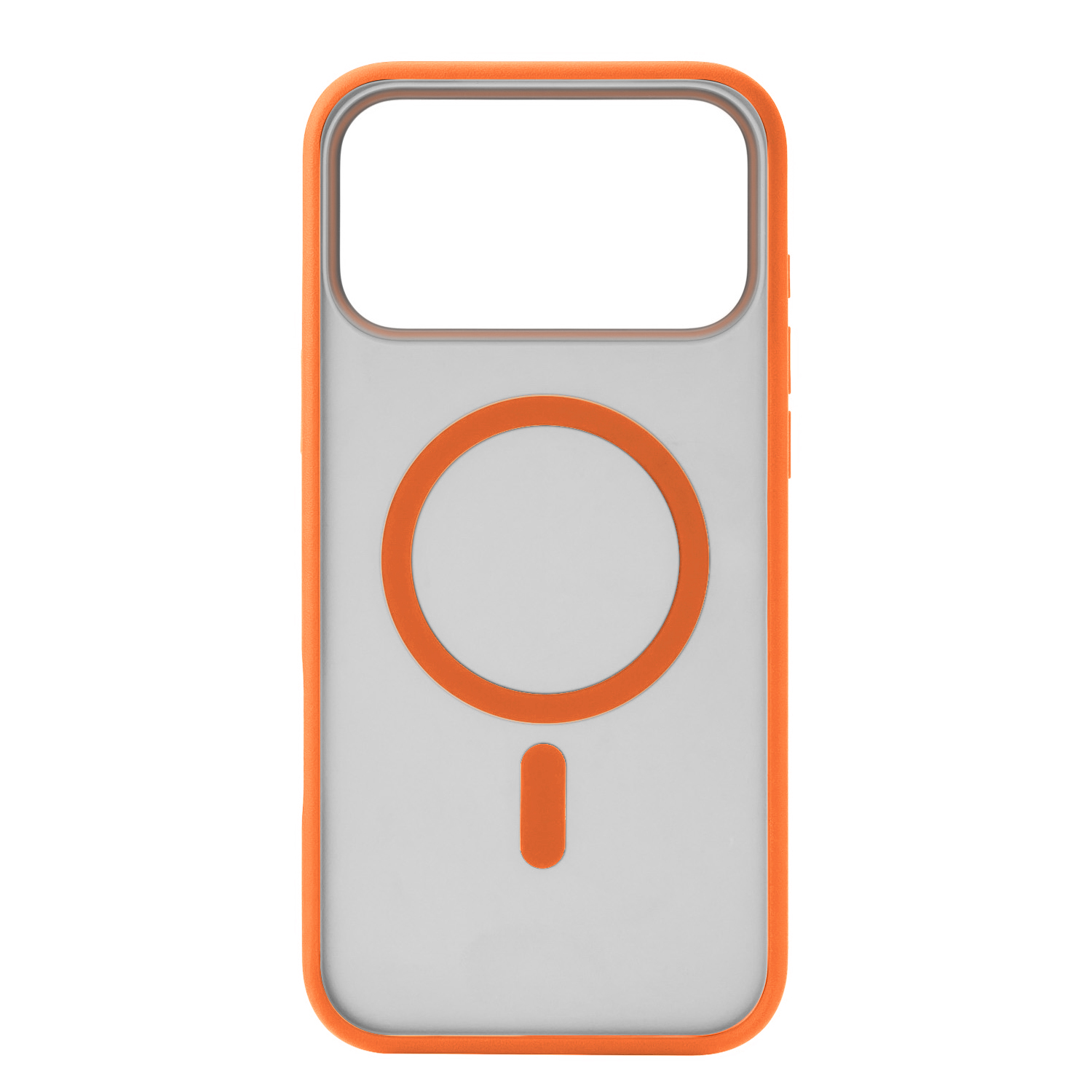 На фото изображено Чехол защитный uBear Cloud Mag Case для iPhone 17 Pro Max, MagSafe, оранжевый