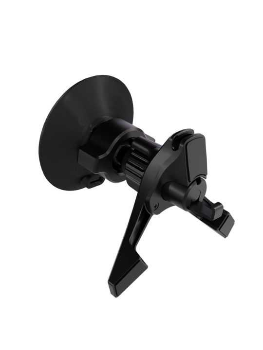 Автомобильный держатель VLP Carbon Mount Magsafe с беспроводной зарядкой, чёрный