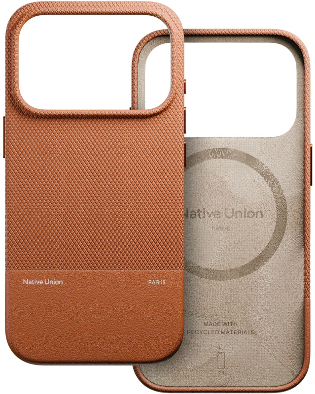 Фото Чехол Native Union Paris (Re)Classic Case для iPhone 17 Pro Коричневый На фото изображено Чехол Native Union Paris (Re)Classic Case для iPhone 17 Pro Коричневый