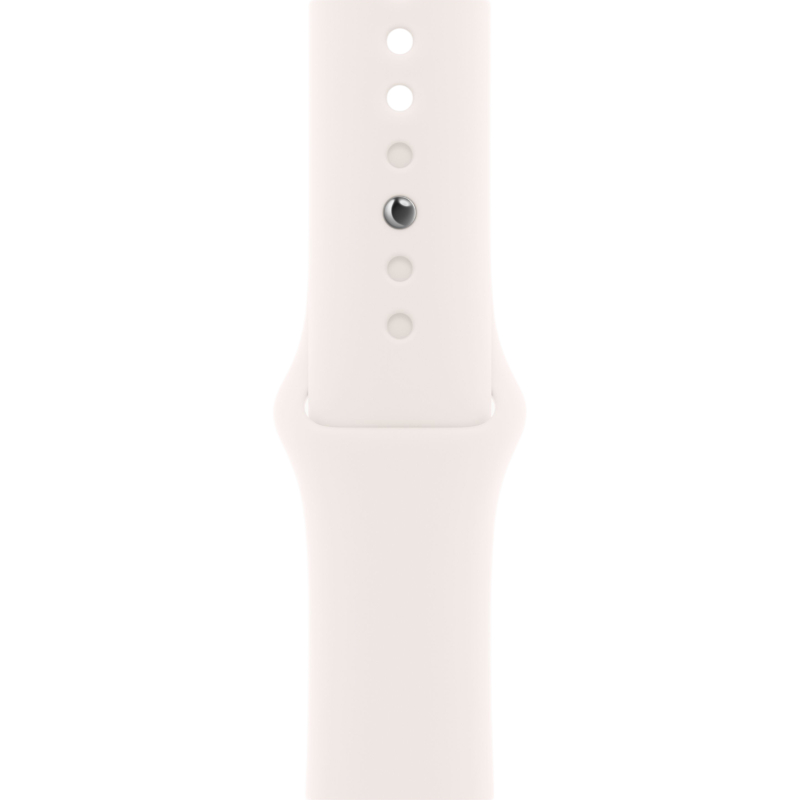 Фото Apple Watch Series 11, 42 мм, корпус из алюминия цвета «Розовое золото», спортивный ремешок, размер M/L На фото изображено Apple Watch Series 11, 42 мм, корпус из алюминия цвета «Розовое золото», спортивный ремешок, размер M/L