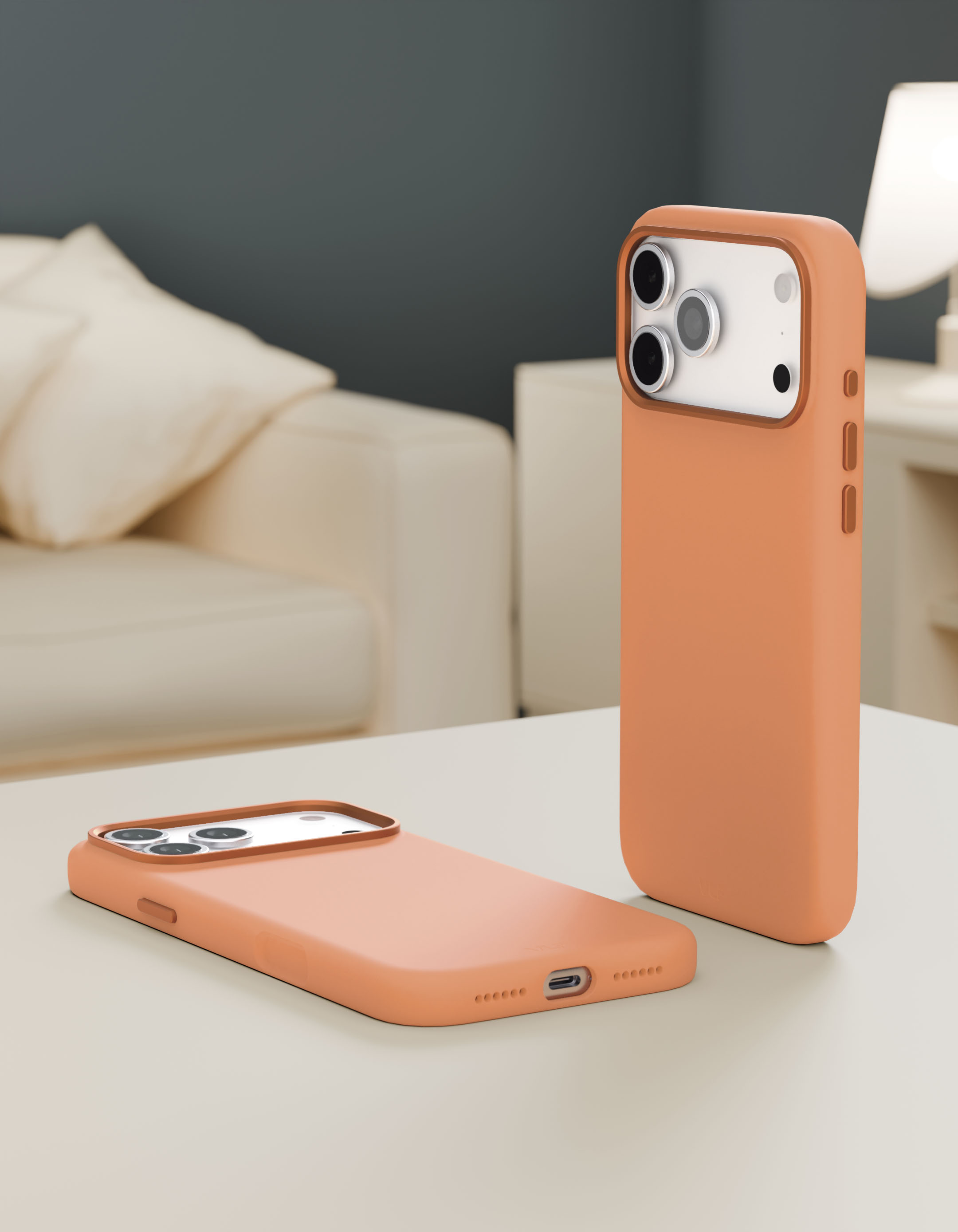 Фото Чехол защитный VLP Aster Pro Case с MagSafe для iPhone 17 Pro Max, оранжевый На фото изображено Чехол защитный VLP Aster Pro Case с MagSafe для iPhone 17 Pro Max, оранжевый