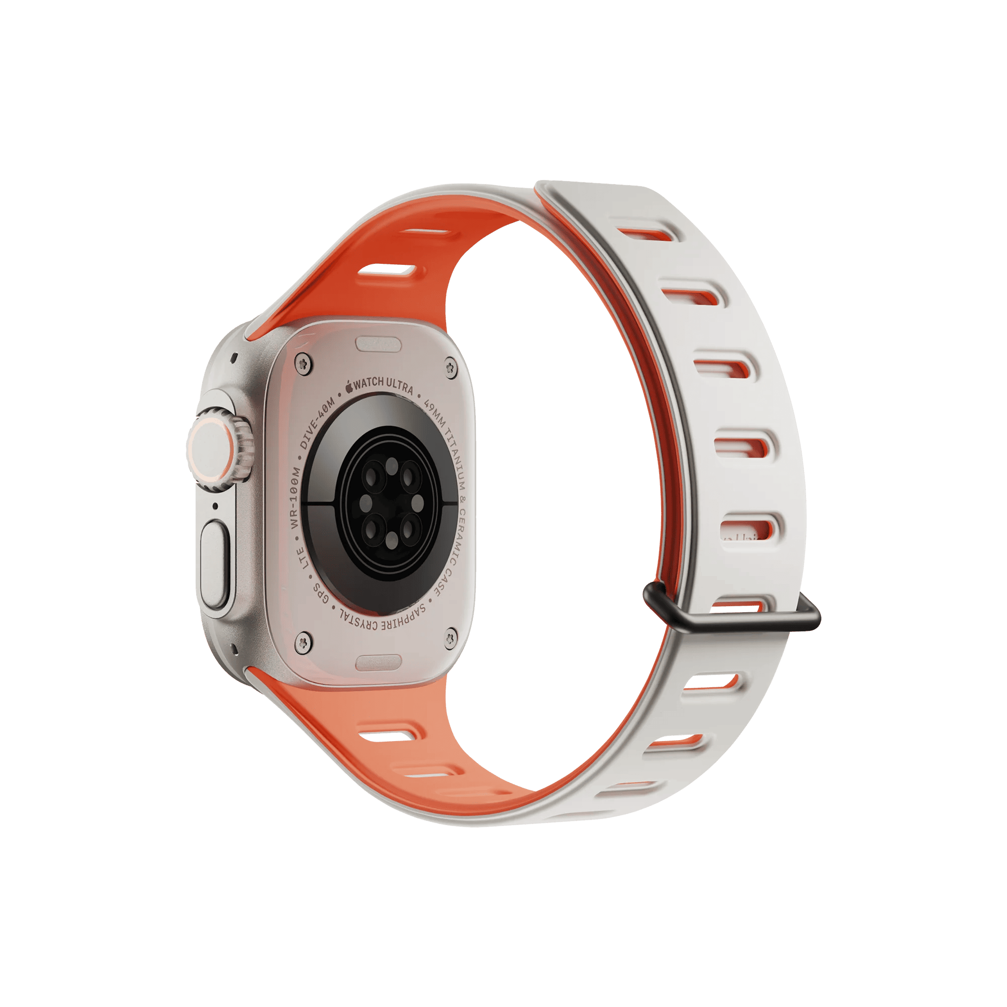 Ремешок Native Union для Apple Watch Magnetic 42/44/45/49мм, оранжевый/серый