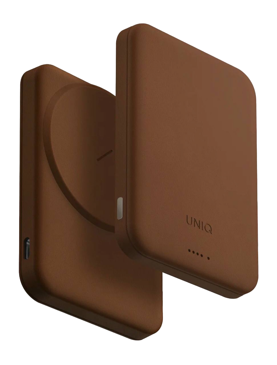 Фото Внешний аккумулятор Uniq Lexa 5000 mAh, карамельный На фото изображено Внешний аккумулятор Uniq Lexa 5000 mAh, карамельный