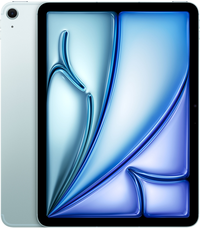 Apple iPad Air M3 (2025) 11” дюймов Wi-Fi + Cellular 256 ГБ, Голубой Apple iPad Air M3 (2025) 11” дюймов Wi-Fi + Cellular 256 ГБ, Голубой