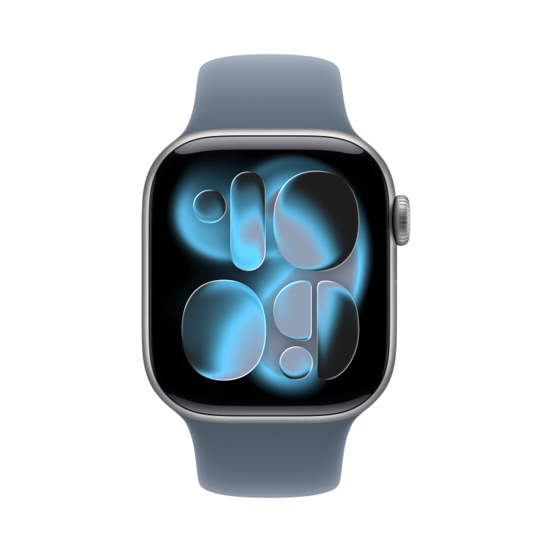 Apple Watch Series 11, 42 мм, корпус из алюминия цвета «Серый космос», спортивный ремешок, размер S/M Apple Watch Series 11, 42 мм, корпус из алюминия цвета «Серый космос», спортивный ремешок, размер S/M