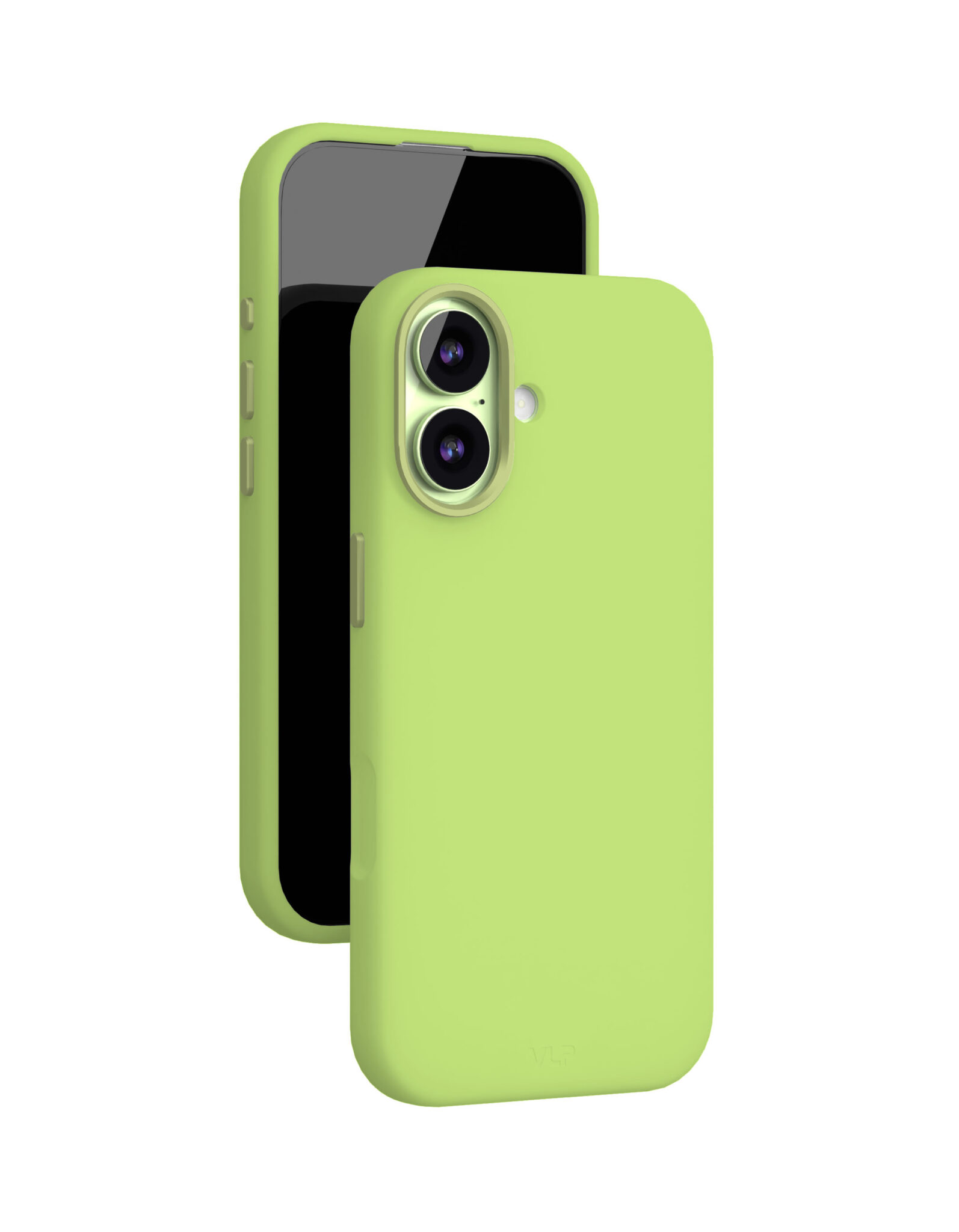 На фото изображено Чехол защитный VLP Aster Pro Case с MagSafe для iPhone 17, лайм