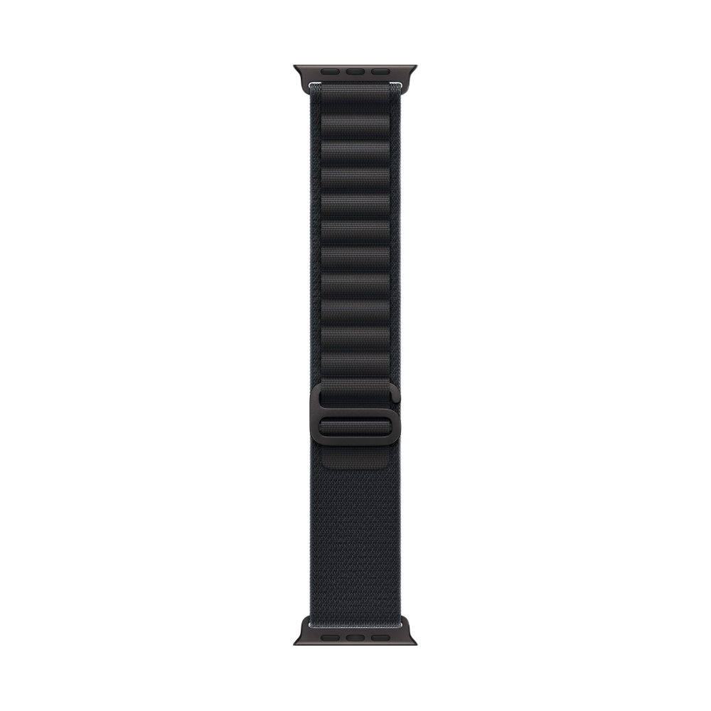 Фото Apple Watch Ultra 3 GPS + Cellular, 49 мм, корпус из чёрного титана, ремешок Alpine, цвет чёрный, M На фото изображено Apple Watch Ultra 3 GPS + Cellular, 49 мм, корпус из чёрного титана, ремешок Alpine, цвет чёрный, M