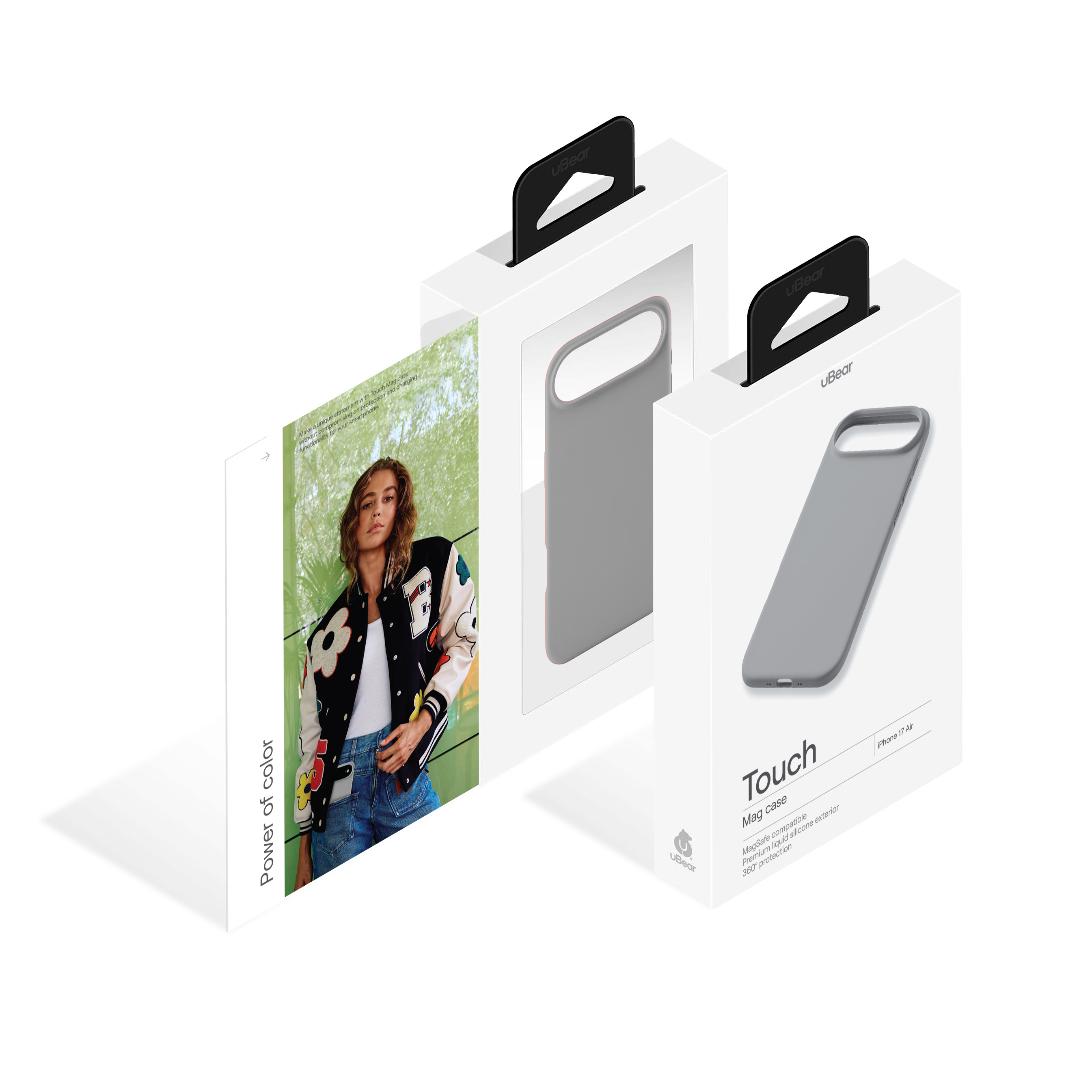 Фото Чехол защитный uBear Touch Mag Case для iPhone 17 Air, MagSafe, светло-серый На фото изображено Чехол защитный uBear Touch Mag Case для iPhone 17 Air, MagSafe, светло-серый