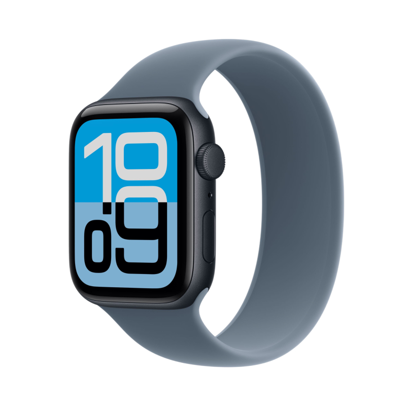 Apple Watch SE 3, 44 мм, корпус из алюминия цвета «Полуночный черный», спортивный ремешок, размер S/M Apple Watch SE 3, 44 мм, корпус из алюминия цвета «Полуночный черный», спортивный ремешок, размер S/M