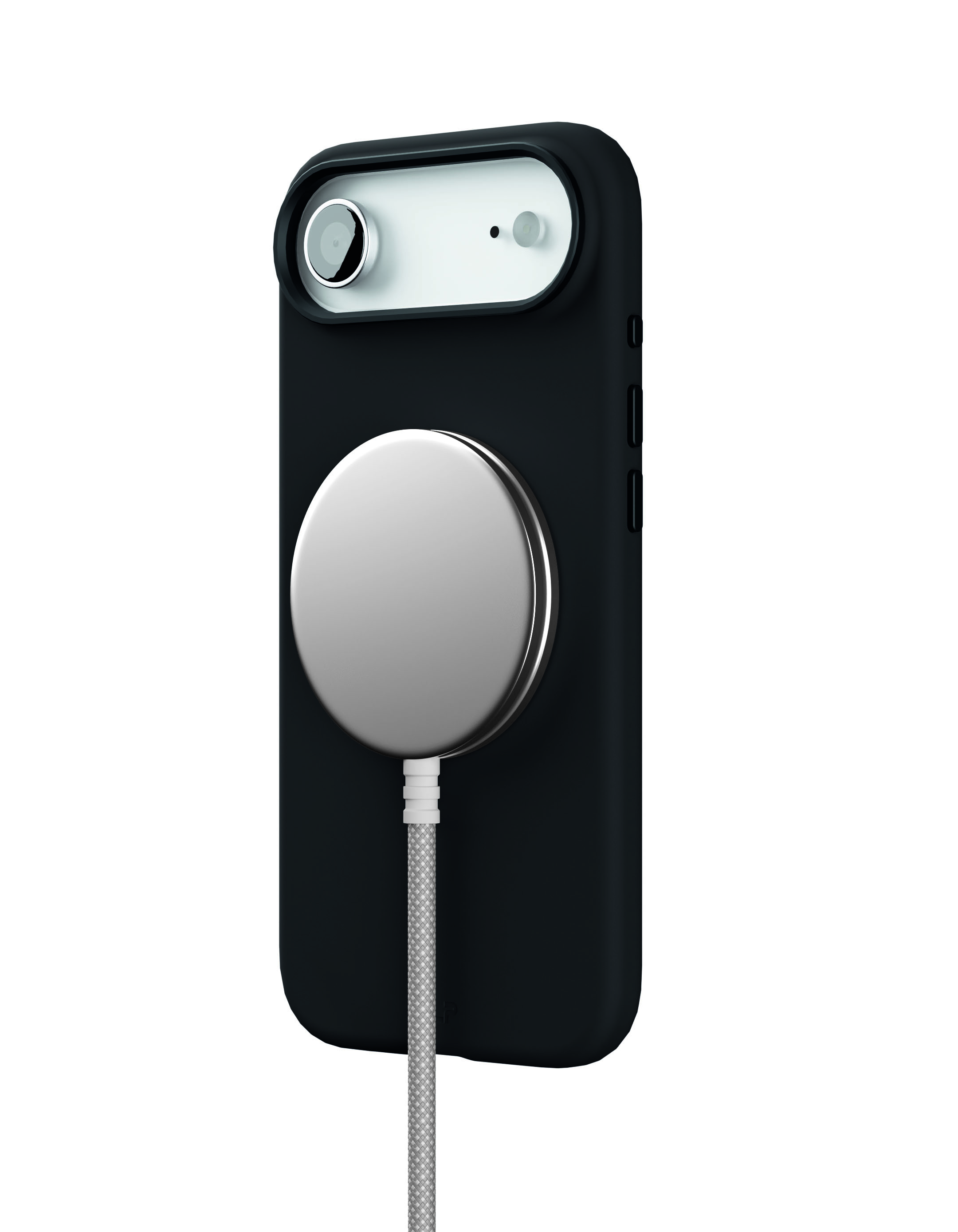 На фото изображено Чехол защитный VLP Aster Pro Case с MagSafe для iPhone 17 Air, черный