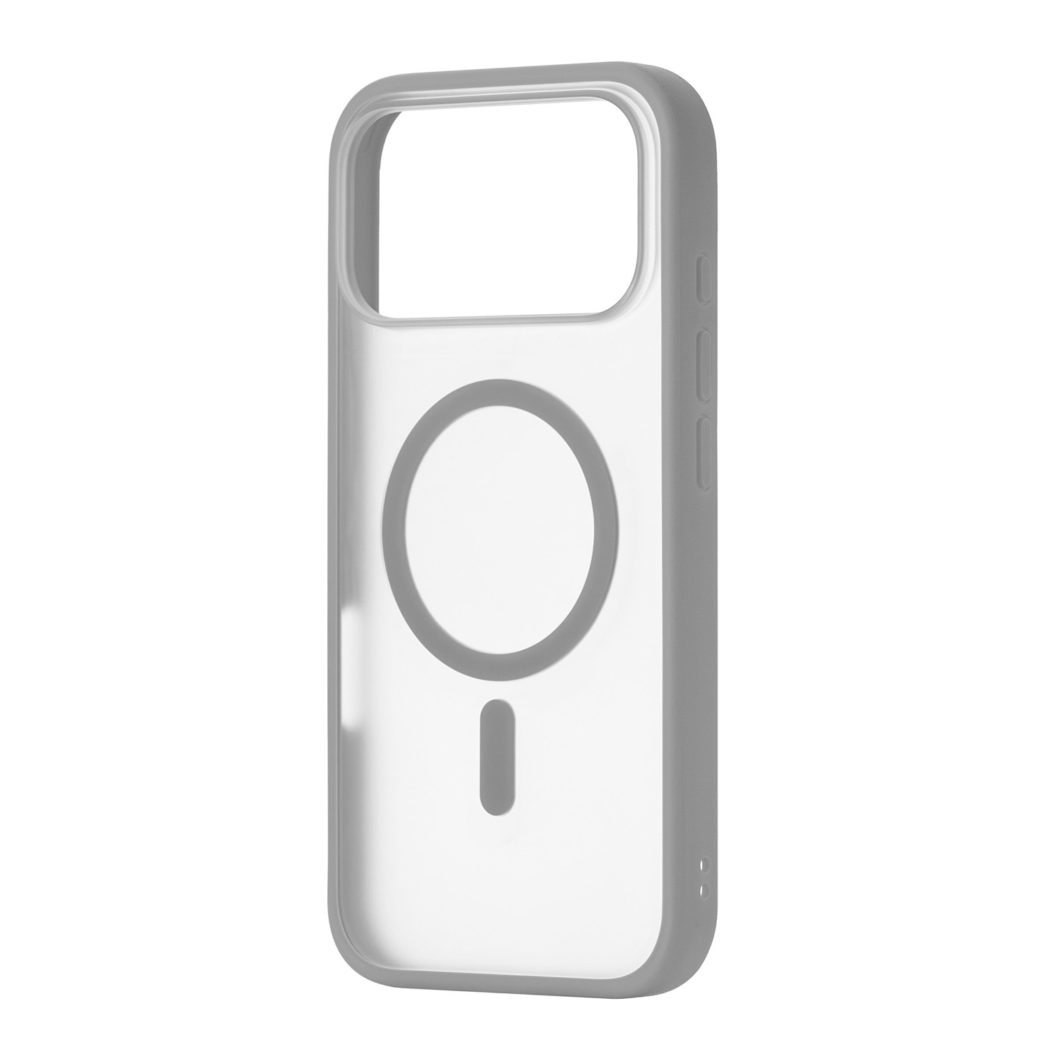 Фото Чехол защитный uBear Cloud Mag Case для iPhone 17 Pro Max, MagSafe, серый На фото изображено Чехол защитный uBear Cloud Mag Case для iPhone 17 Pro Max, MagSafe, серый