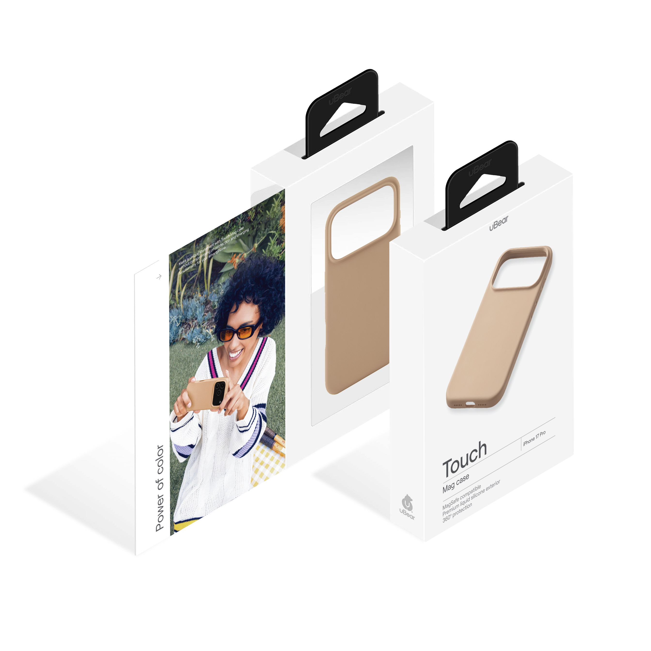 Фото Чехол защитный uBear Touch Mag Case для iPhone 17 Pro, MagSafe, латте На фото изображено Чехол защитный uBear Touch Mag Case для iPhone 17 Pro, MagSafe, латте