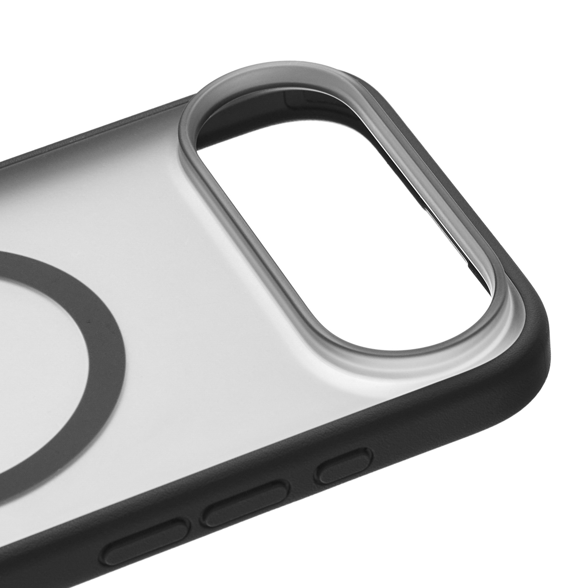 На фото изображено Чехол защитный uBear Stand 360° Mag Case для iPhone Air, черный