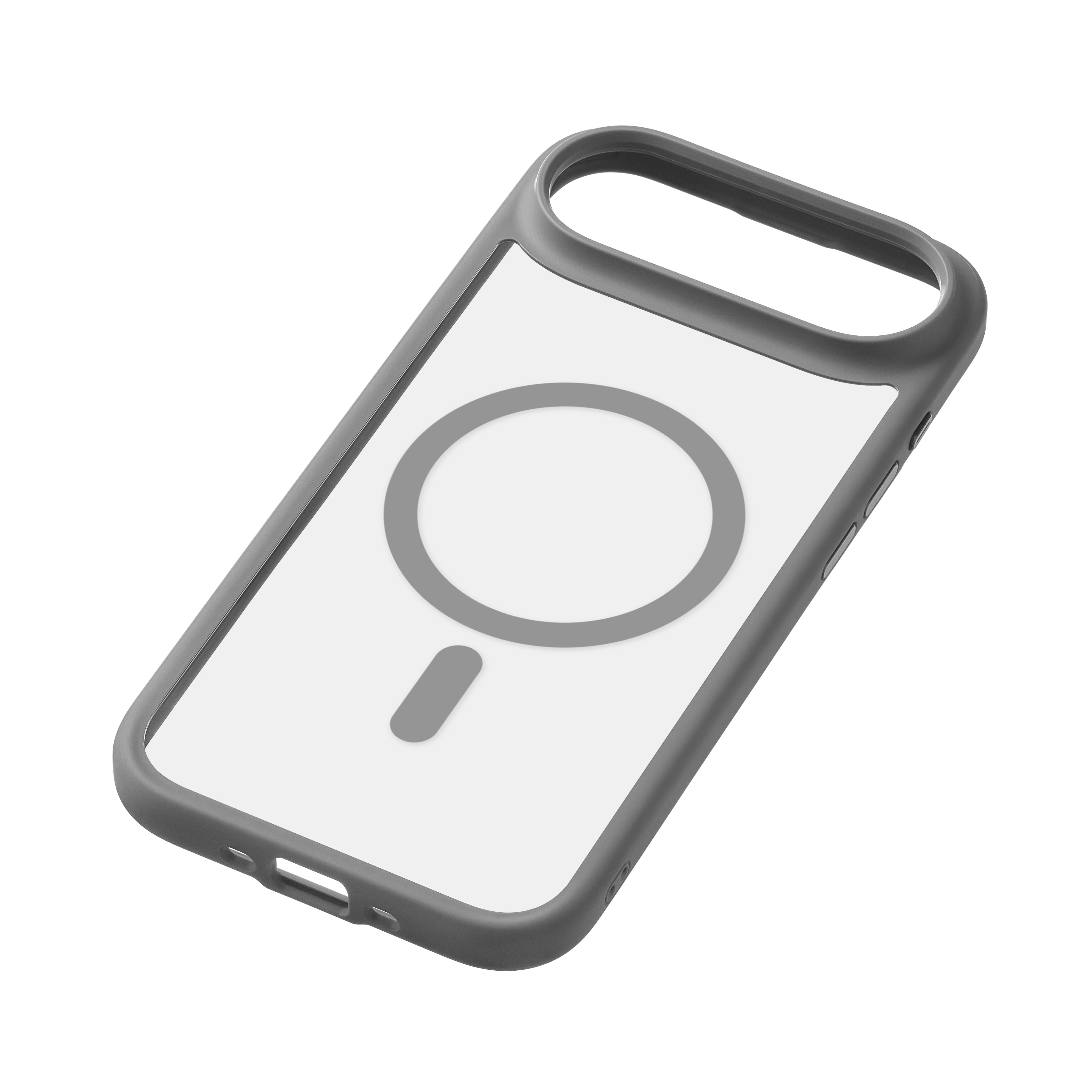 На фото изображено Чехол защитный uBear Shade Case для iPhone Air, серый