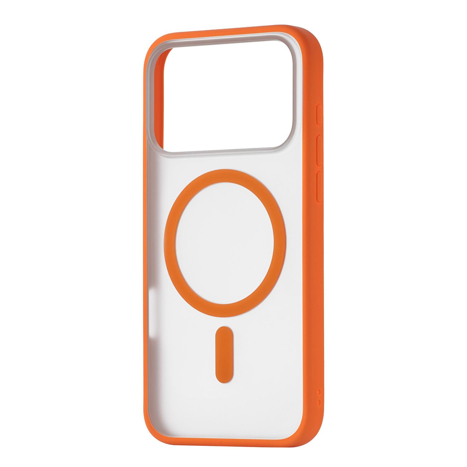 Фото Чехол защитный uBear Cloud Mag Case для iPhone 17 Pro, MagSafe, оранжевый На фото изображено Чехол защитный uBear Cloud Mag Case для iPhone 17 Pro, MagSafe, оранжевый