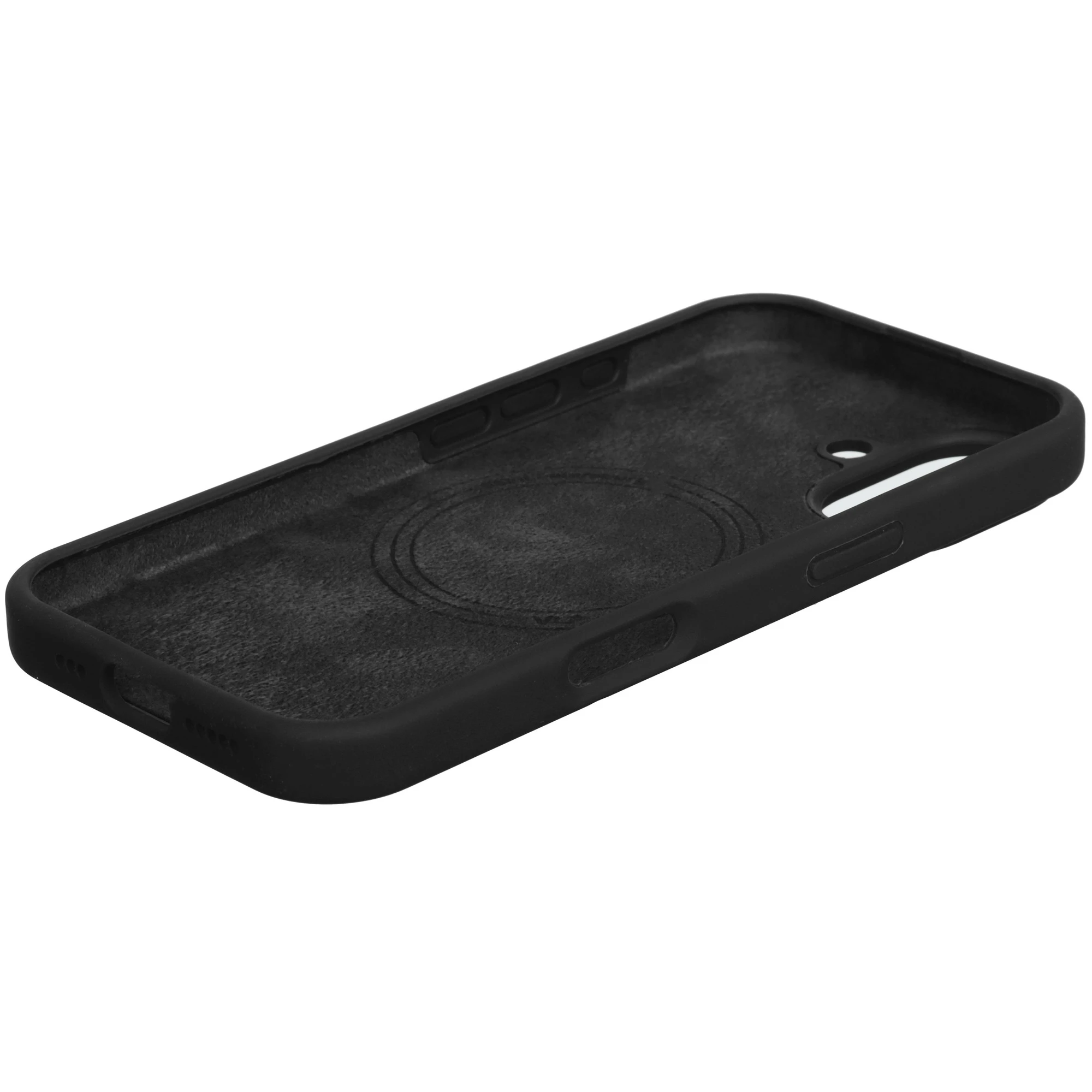 На фото изображено Чехол защитный VLP LITE Mist Case с MagSafe для iPhone 17, черный