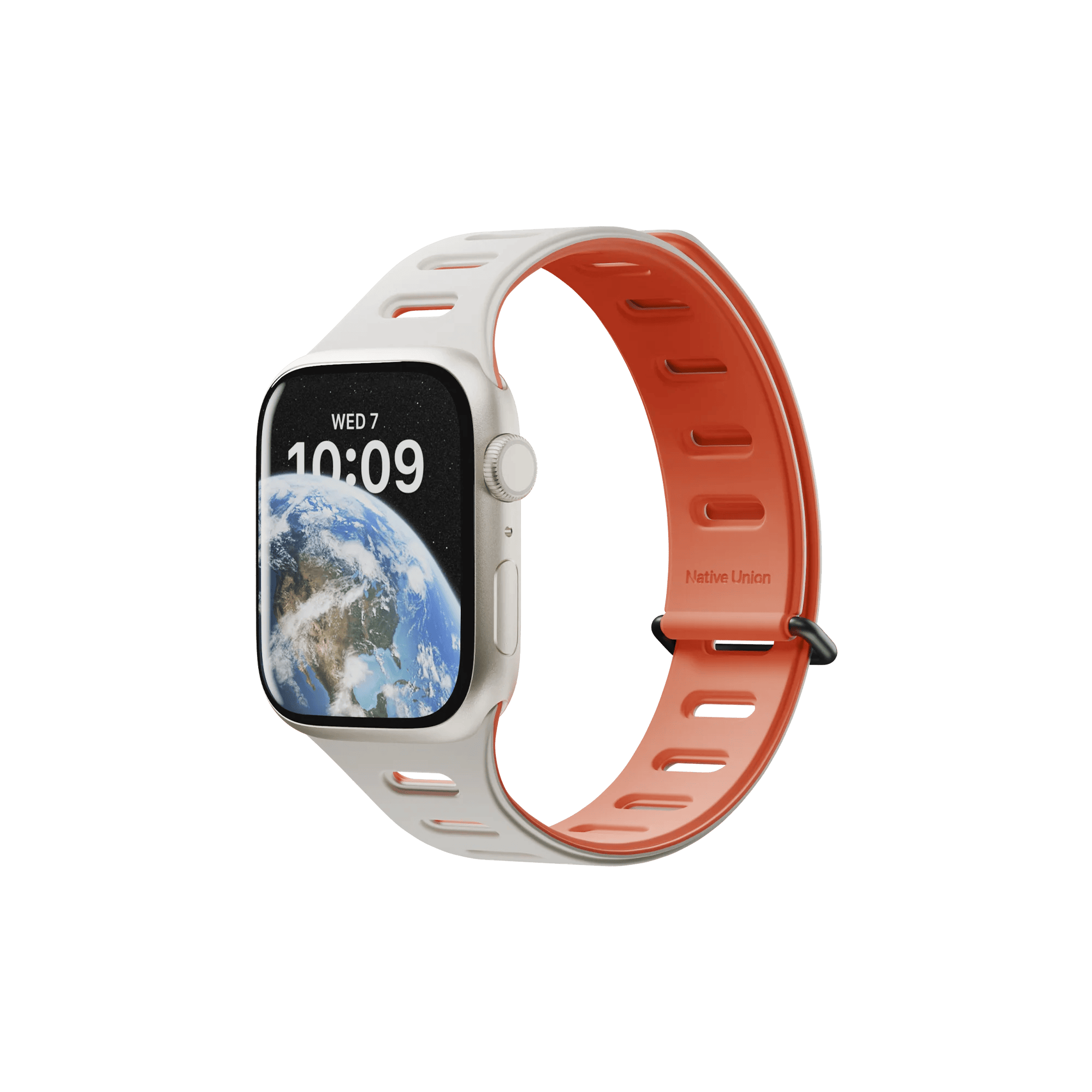 Ремешок Native Union для Apple Watch Magnetic 42/44/45/49мм, оранжевый/серый