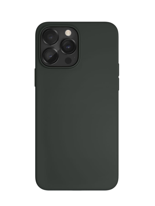 Чехол защитный VLP Silicone case с MagSafe для iPhone 14 Pro, темно-зеленый