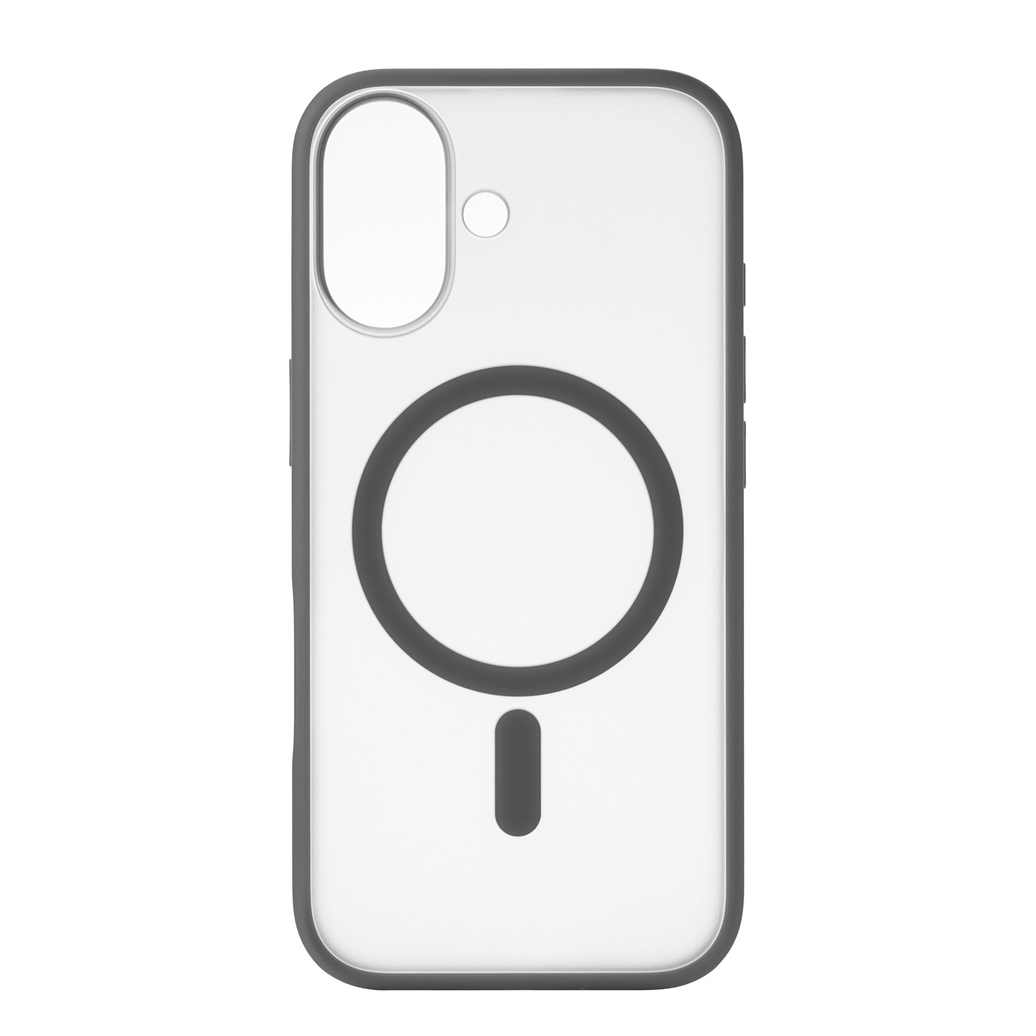 На фото изображено Чехол защитный uBear Cloud Mag Case для iPhone 17, MagSafe, серый