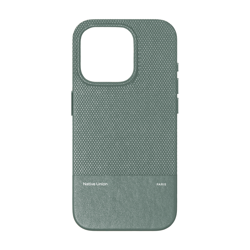 Чехол Native Union (RE)Classic Case MagSafe для iPhone 16 Pro, зеленый сланец