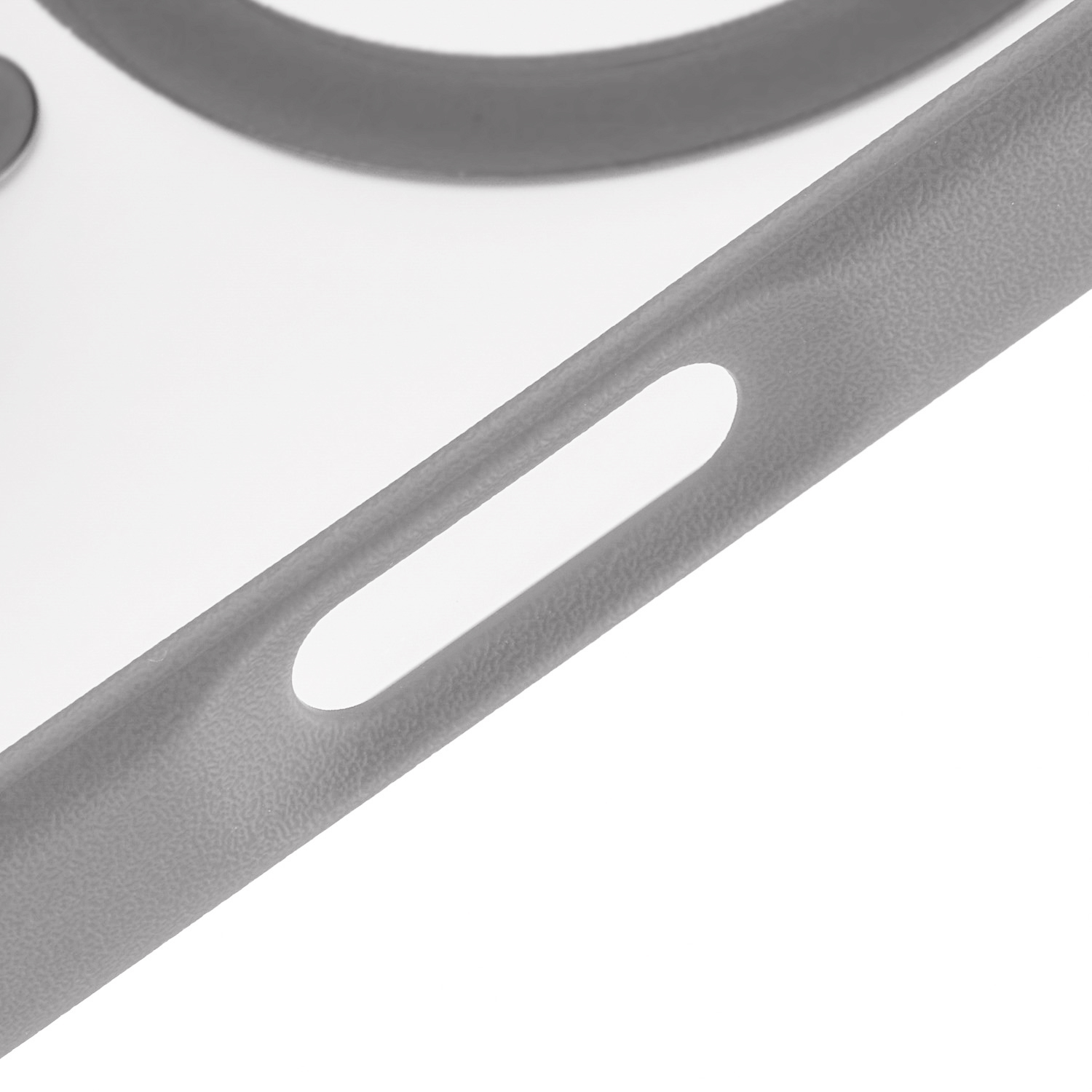 На фото изображено Чехол защитный uBear Cloud Mag Case для iPhone 17 Pro, MagSafe, серый 