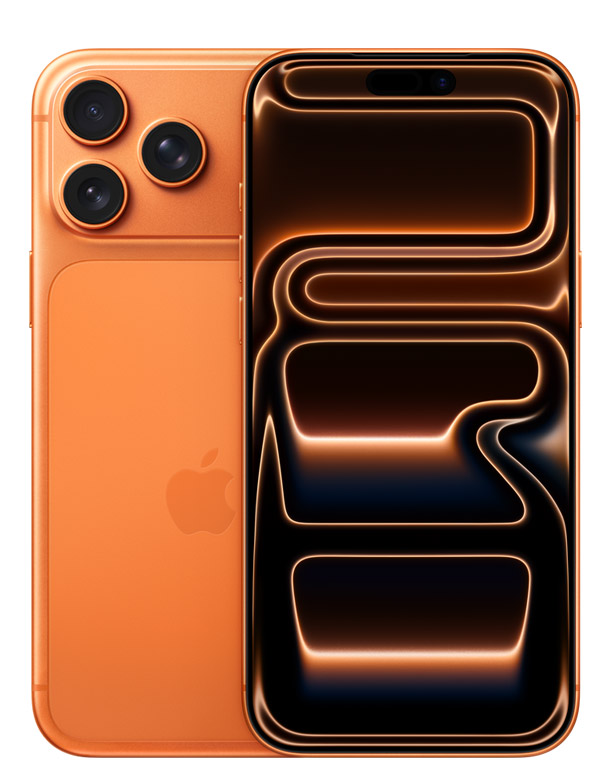 На фото изображено Apple iPhone 17 Pro Max SIM+eSIM, 1 ТБ, Космический оранжевый