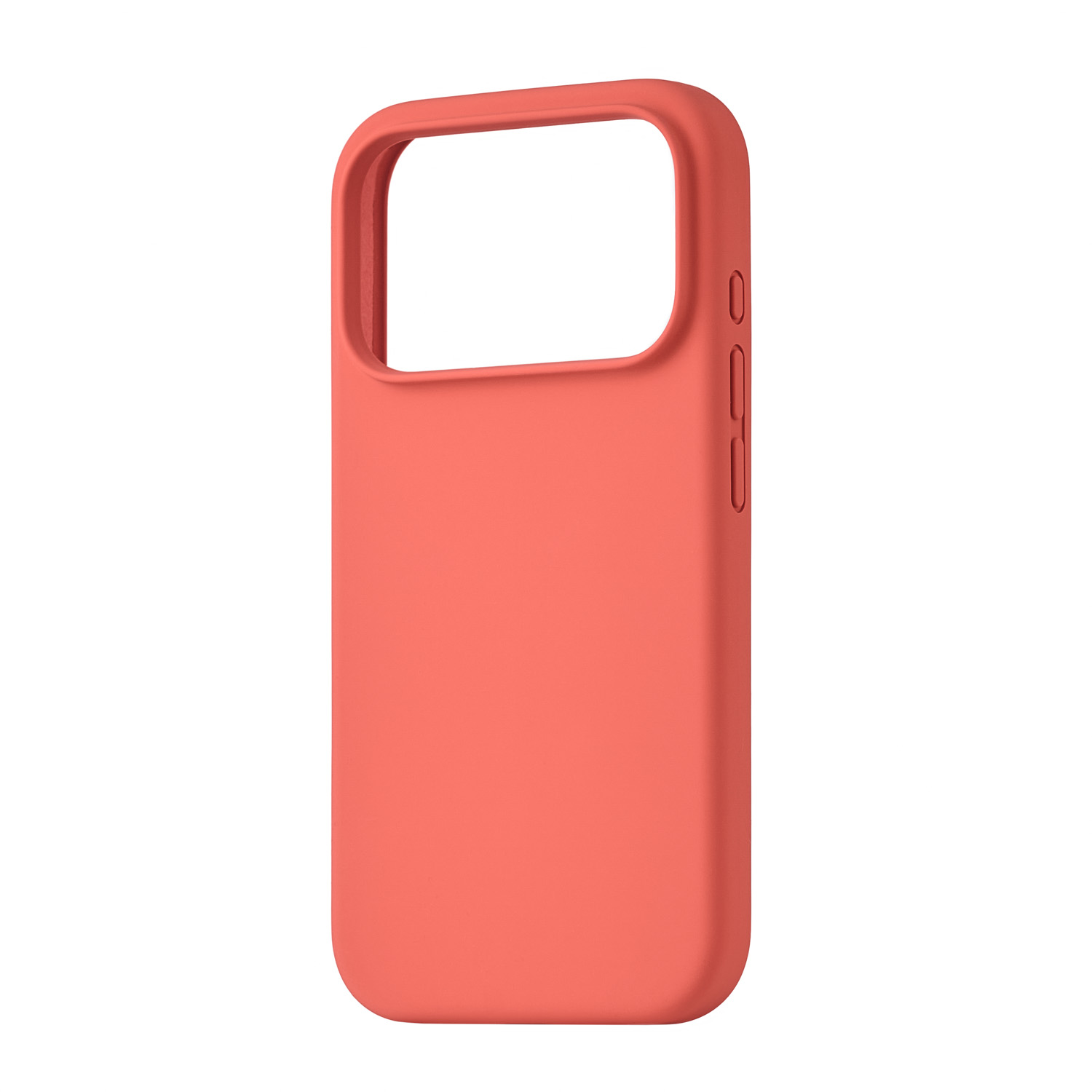 На фото изображено Чехол защитный uBear Touch Mag Case для iPhone 17 Pro, MagSafe, коралловый