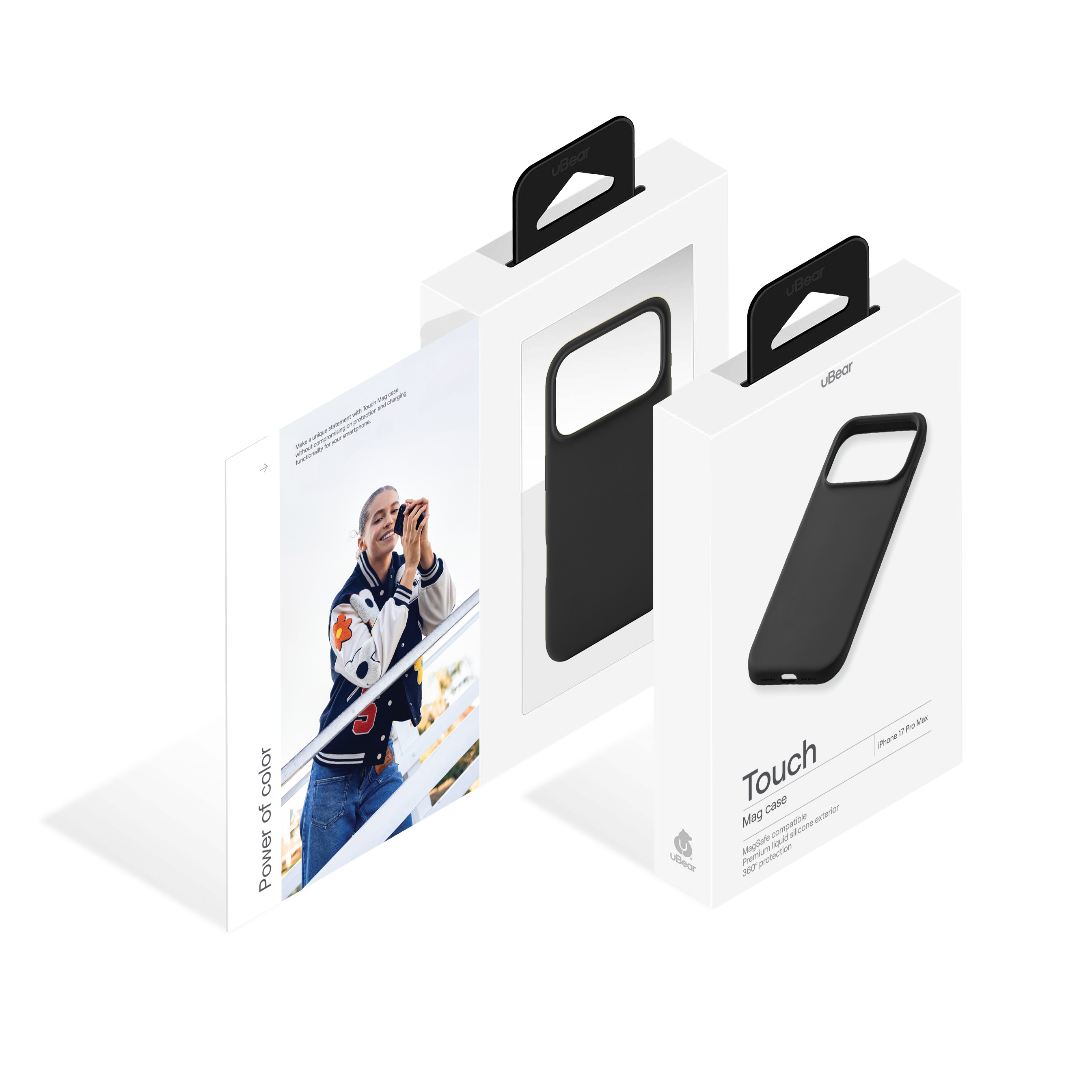 Фото Чехол защитный uBear Touch Mag Case для iPhone 17 Pro Max, MagSafe, черный На фото изображено Чехол защитный uBear Touch Mag Case для iPhone 17 Pro Max, MagSafe, черный