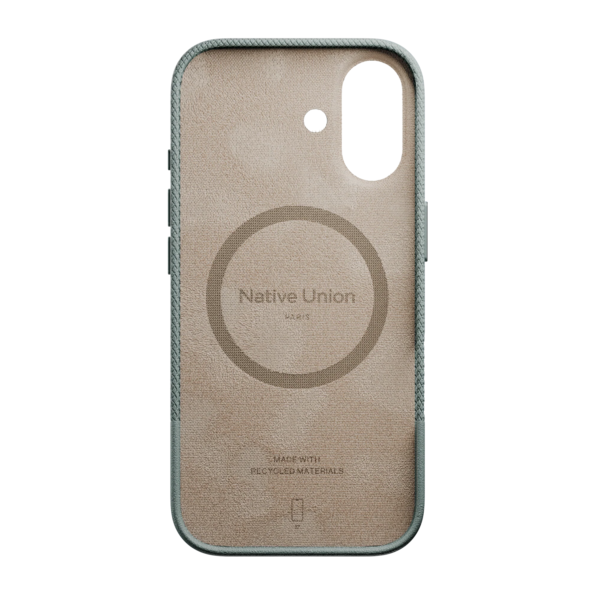 Фото Чехол Native Union Paris (Re)Classic Case для iPhone 17, зеленый На фото изображено Чехол Native Union Paris (Re)Classic Case для iPhone 17, зеленый