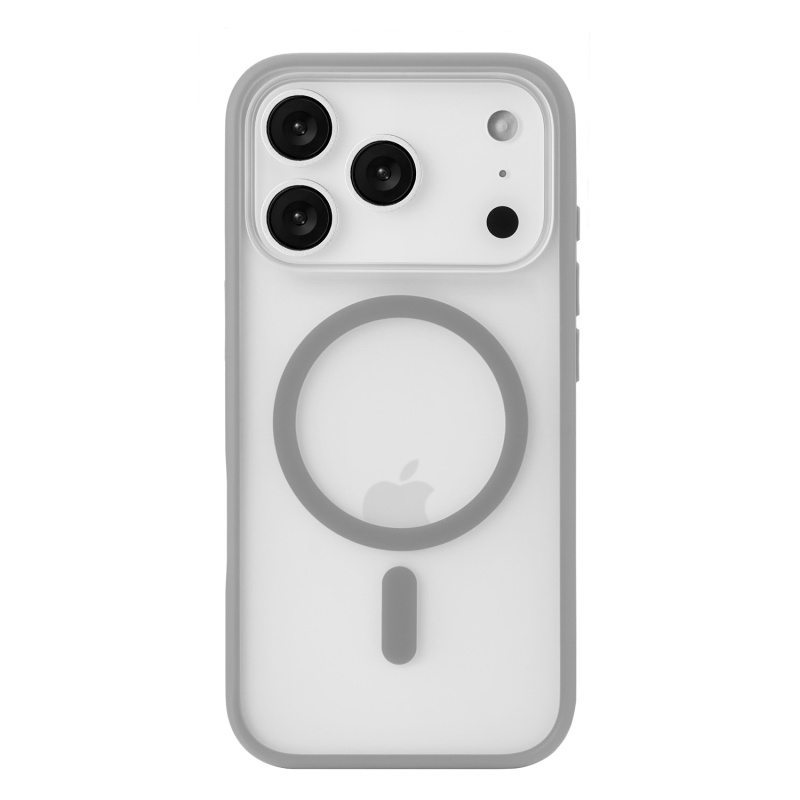 Фото Чехол защитный uBear Cloud Mag Case для iPhone 17 Pro, MagSafe, серый  Фото Чехол защитный uBear Cloud Mag Case для iPhone 17 Pro, MagSafe, серый