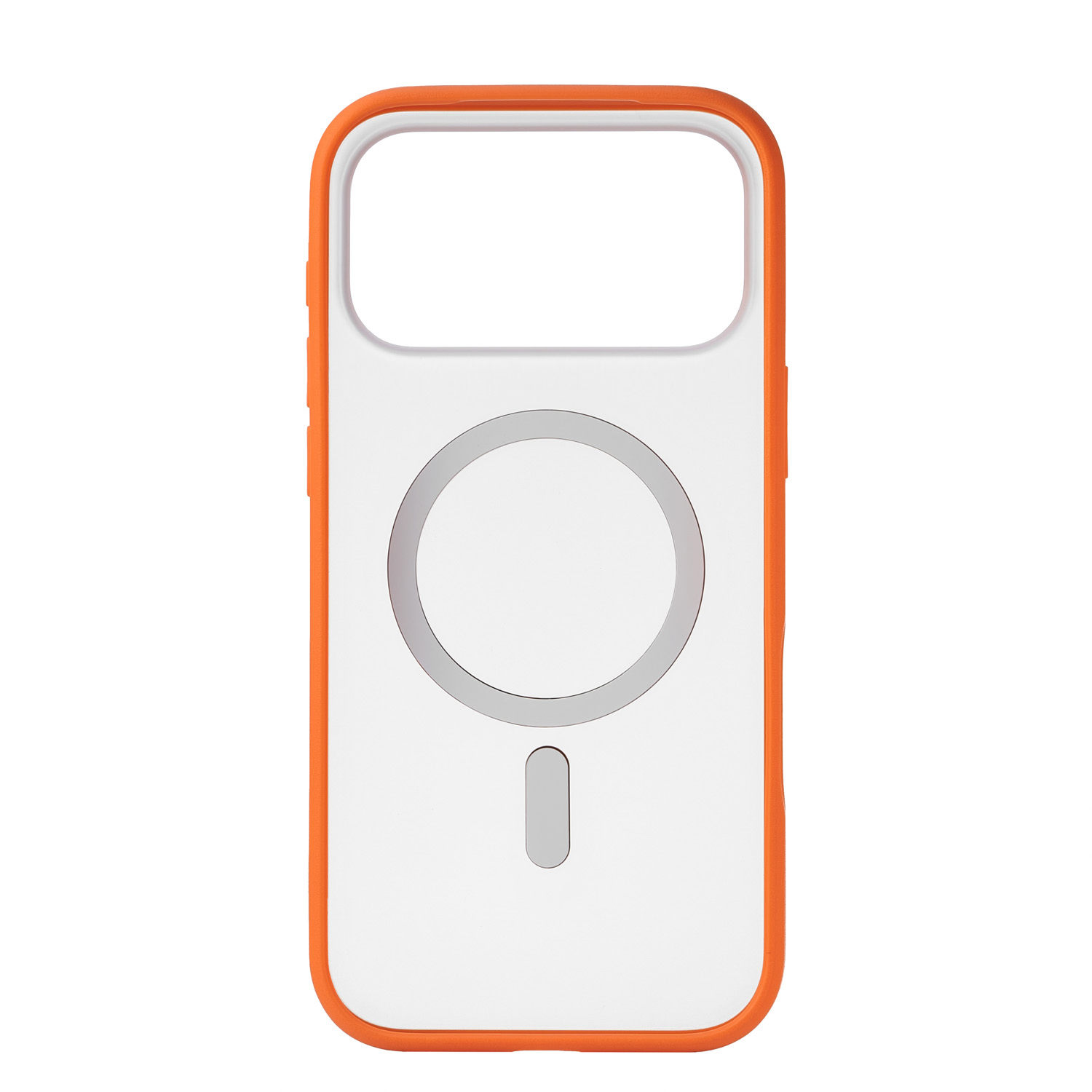 На фото изображено Чехол защитный uBear Cloud Mag Case для iPhone 17 Pro Max, MagSafe, оранжевый