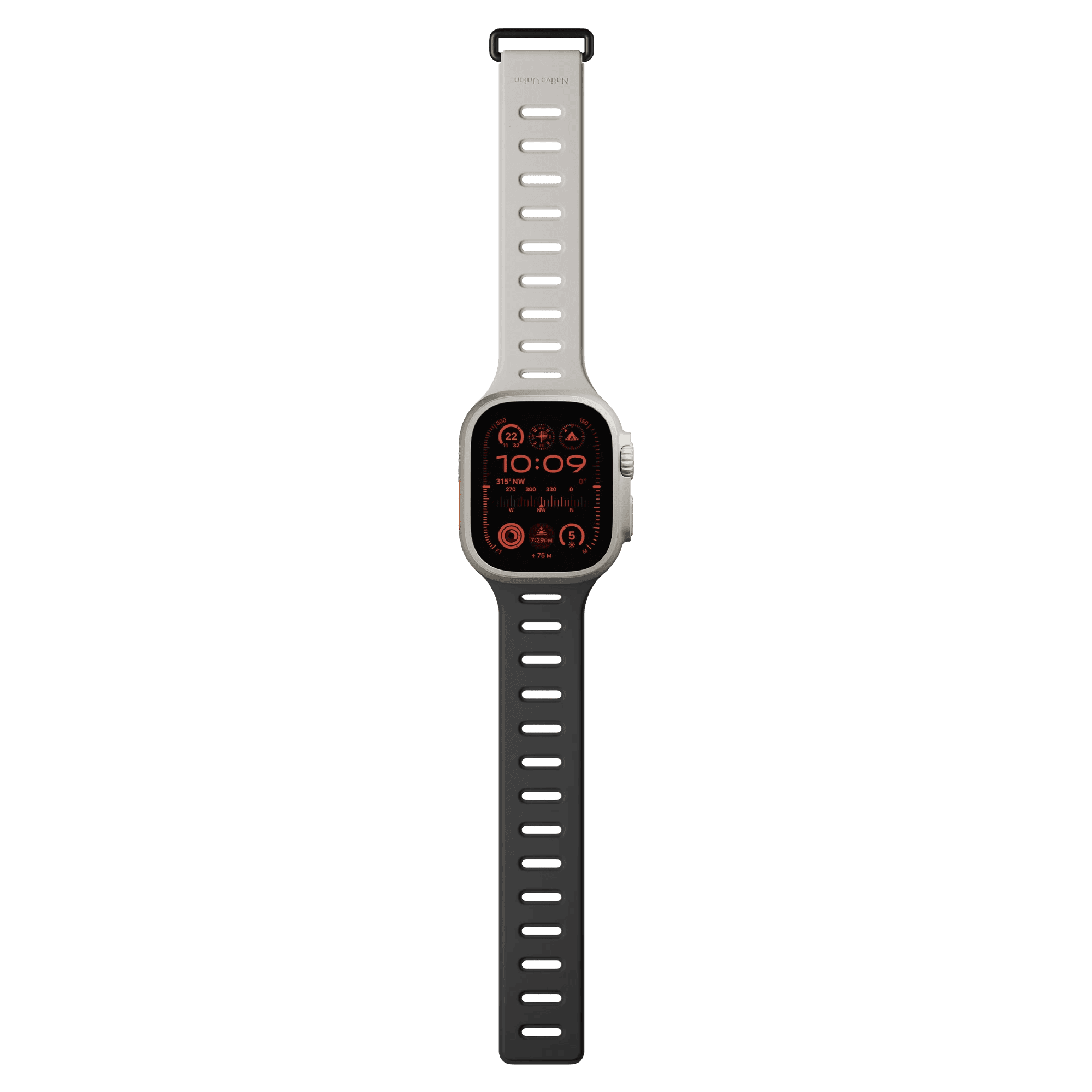 Ремешок Native Union для Apple Watch Magnetic 42/44/45/49мм,черный/серый
