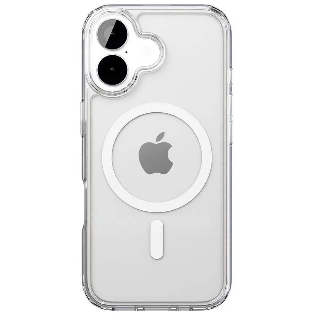 На фото изображено Чехол защитный VLP LITE Air Case с MagSafe для iPhone 17, прозрачный