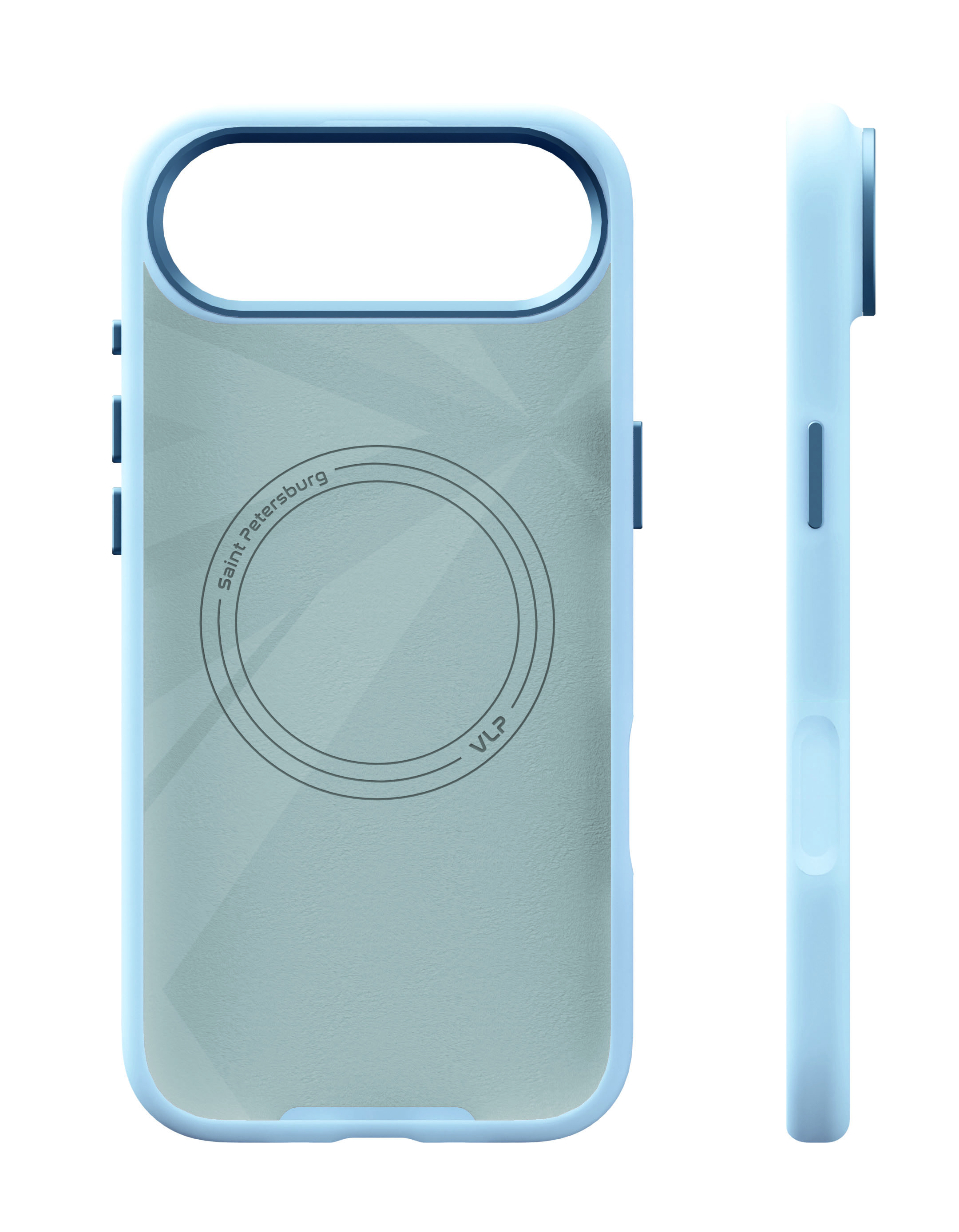 Фото Чехол защитный VLP Aster Pro Case с MagSafe для iPhone 17 Air, голубой На фото изображено Чехол защитный VLP Aster Pro Case с MagSafe для iPhone 17 Air, голубой