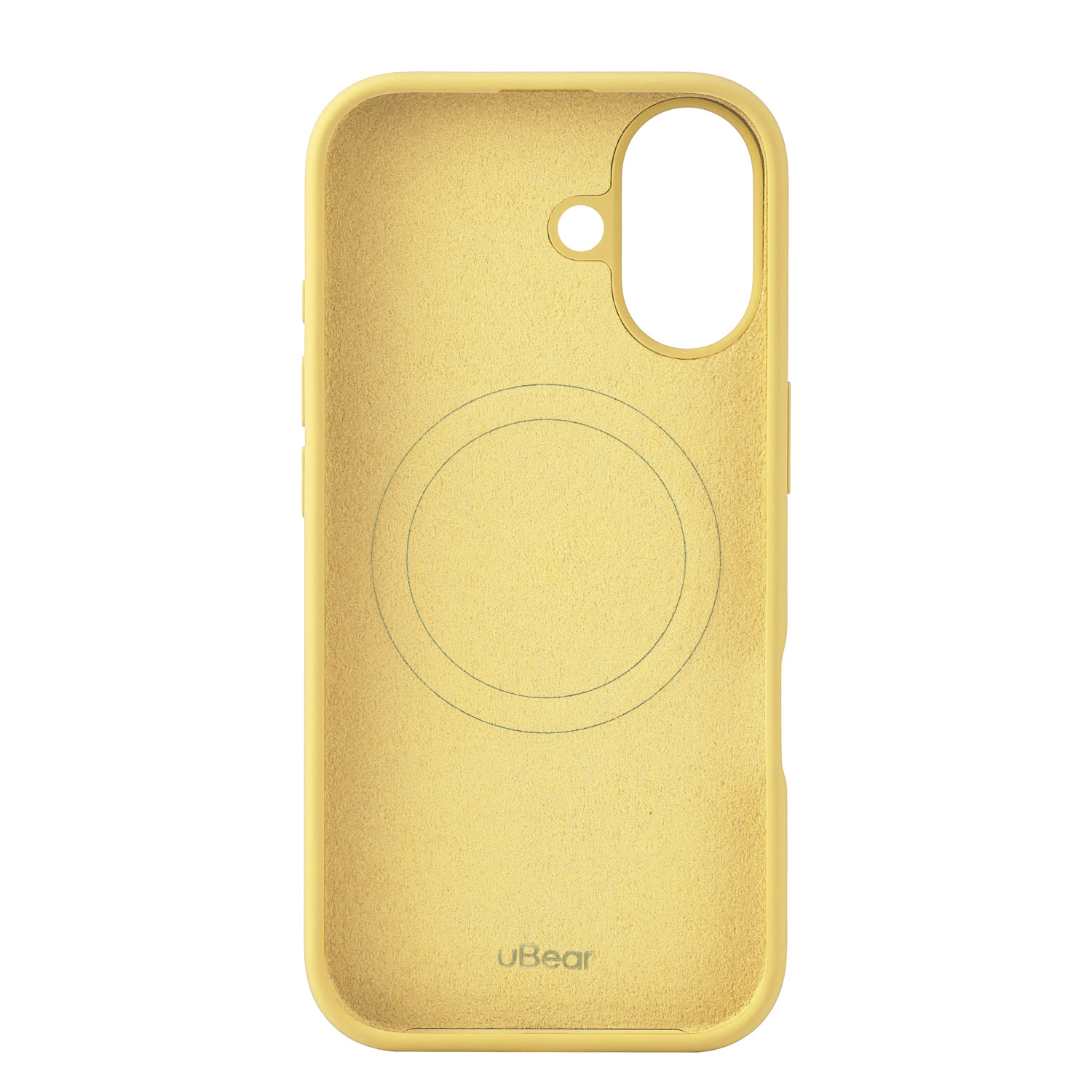 Фото Чехол защитный uBear Touch Mag Case для iPhone 17 MagSafe, светло-жёлтый На фото изображено Чехол защитный uBear Touch Mag Case для iPhone 17 MagSafe, светло-жёлтый