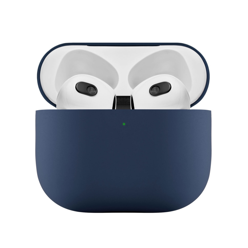Ультратонкий силиконовый чехол Touch Case для AirPods 3, тёмно-синий Ультратонкий силиконовый чехол Touch Case для AirPods 3, тёмно-синий