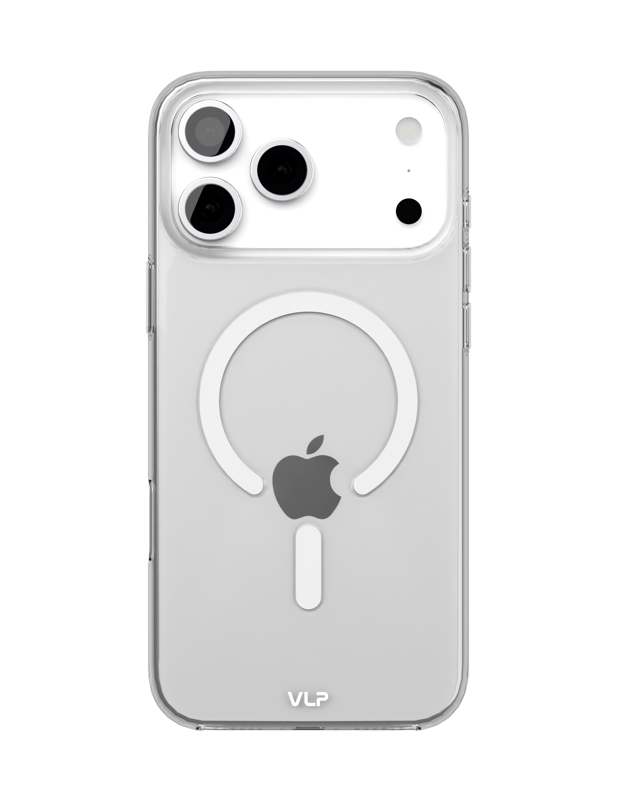 На фото изображено Чехол защитный VLP Puro Case с MagSafe для iPhone 17 Pro Max, прозрачный