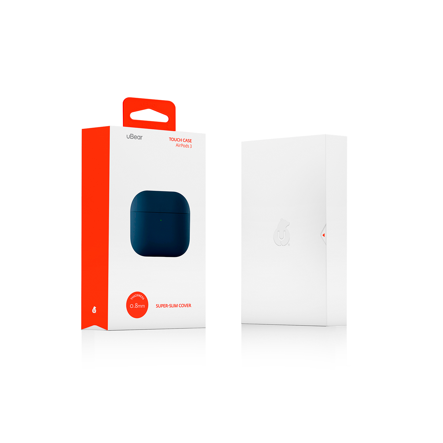 Ультратонкий силиконовый чехол Touch Case для AirPods 3, тёмно-синий