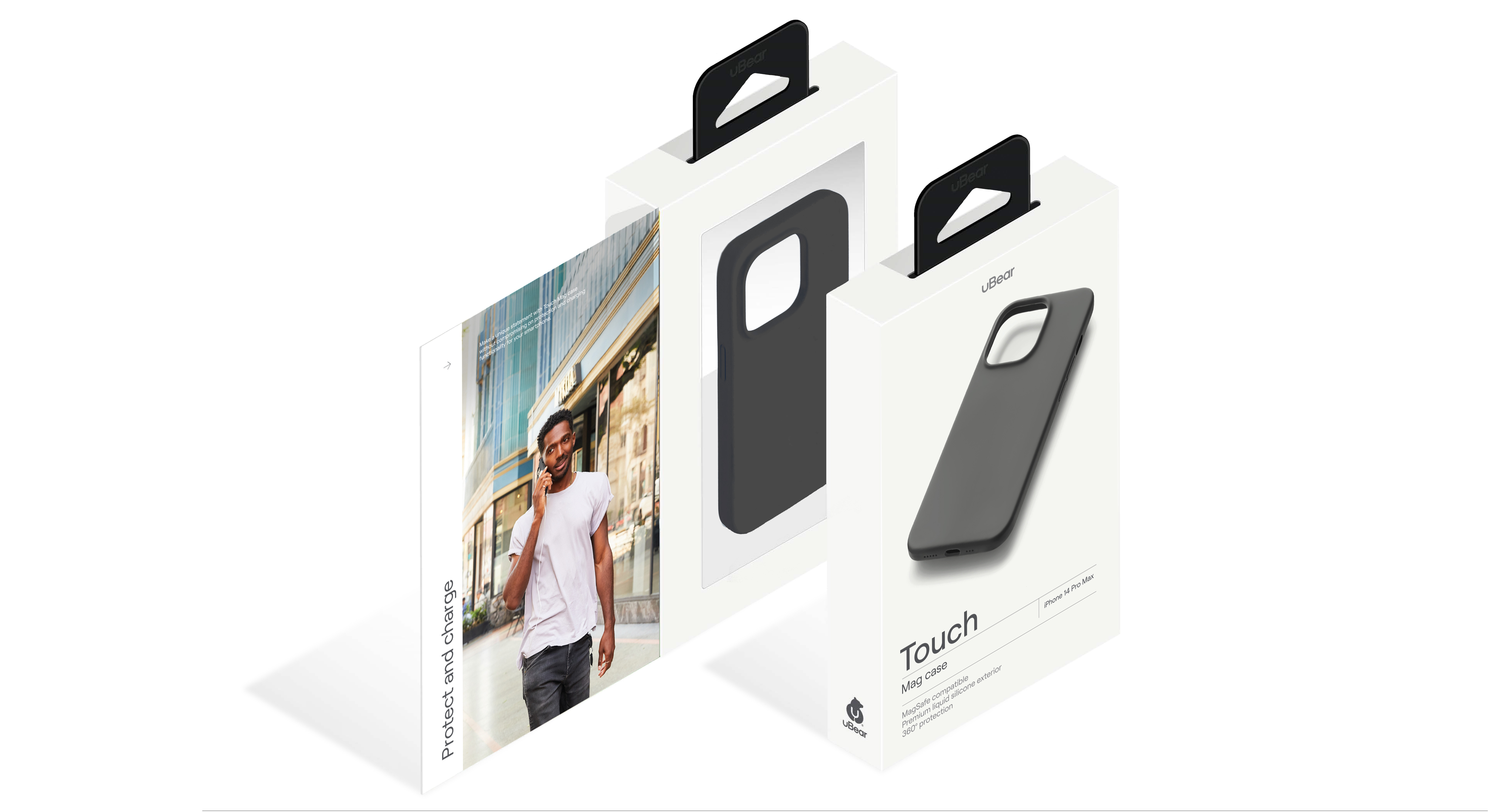 Чехол защитный uBear Touch Mag Case для iPhone 14 Pro Max, чёрный
