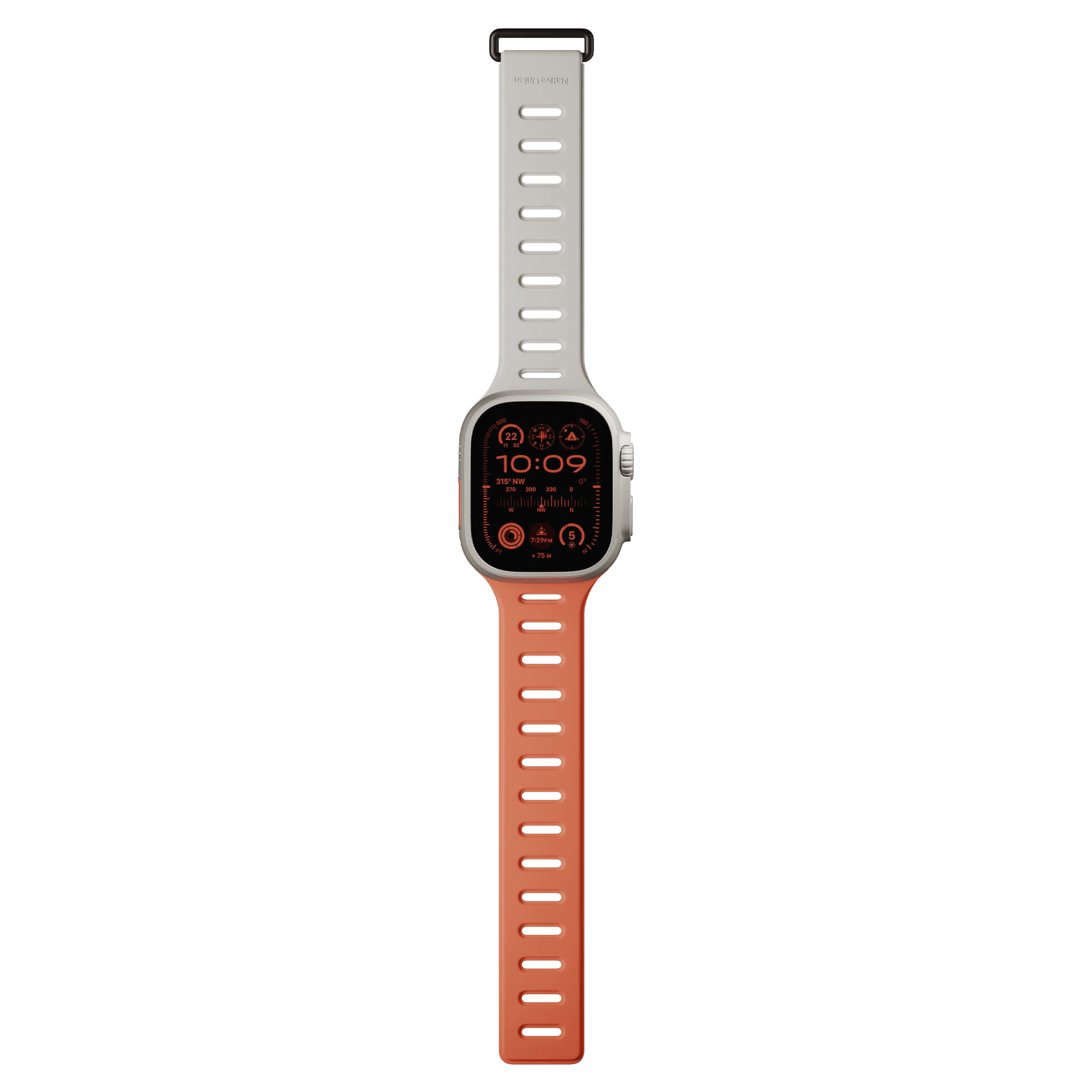 Ремешок Native Union для Apple Watch Magnetic 42/44/45/49мм, оранжевый/серый