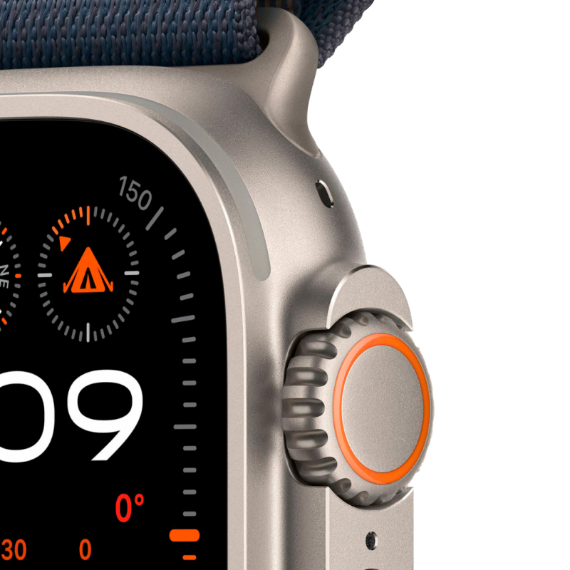 Apple Watch Ultra 2 GPS + Cellular, 49 мм, корпус из титана, ремешок Alpine, цвет синий, M
