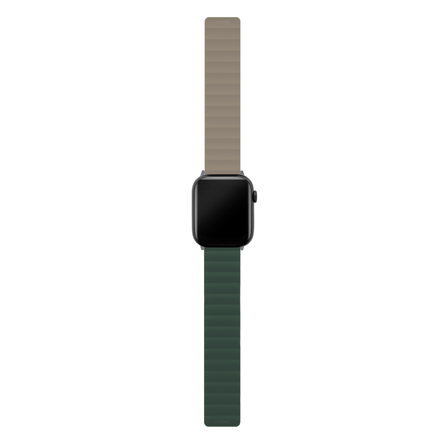 Фото Ремешок uBear Mode для Apple Watch S/M (38, 40, 41 мм), зелёный/серый На фото изображено Ремешок uBear Mode для Apple Watch S/M (38, 40, 41 мм), зелёный/серый
