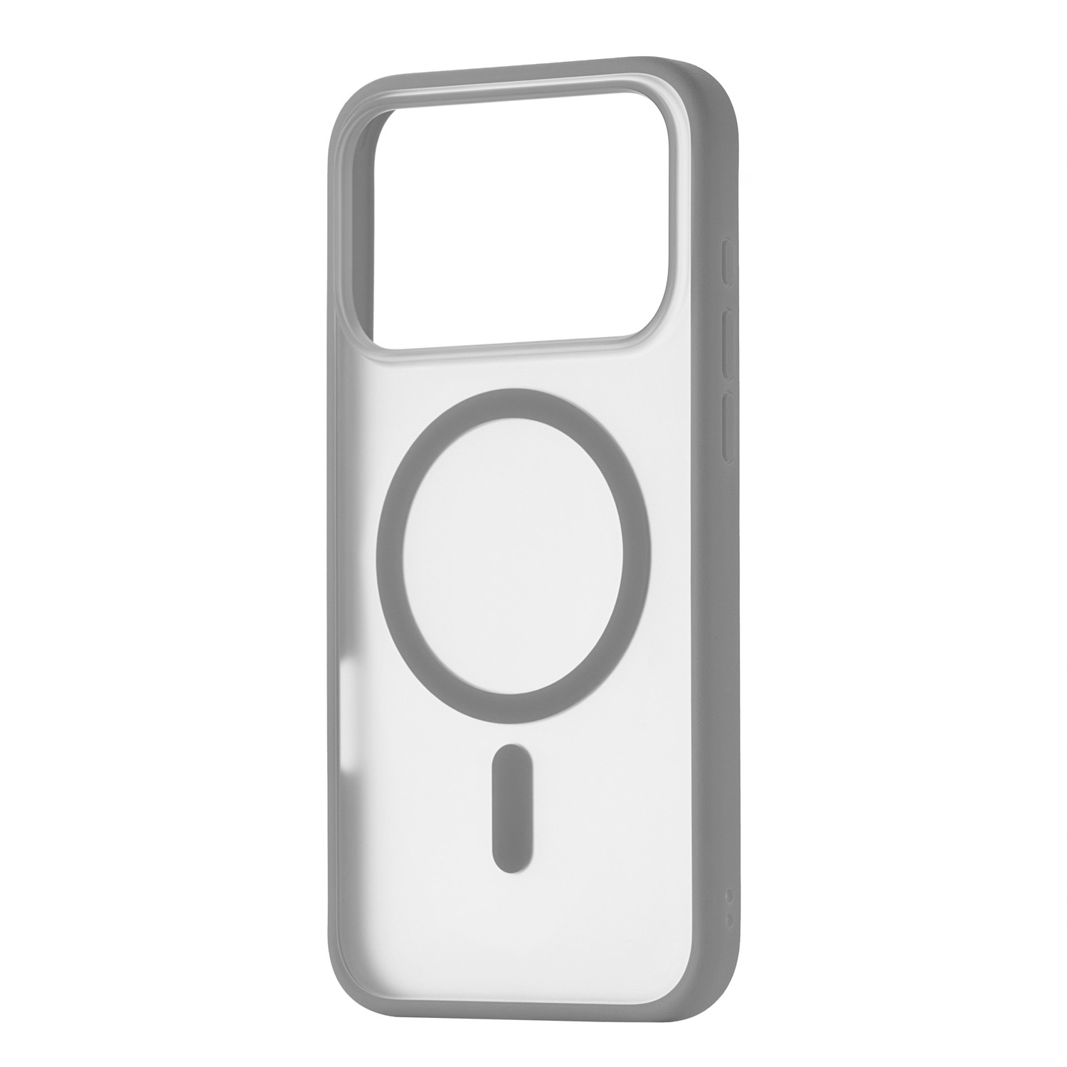 На фото изображено Чехол защитный uBear Cloud Mag Case для iPhone 17 Pro, MagSafe, серый 