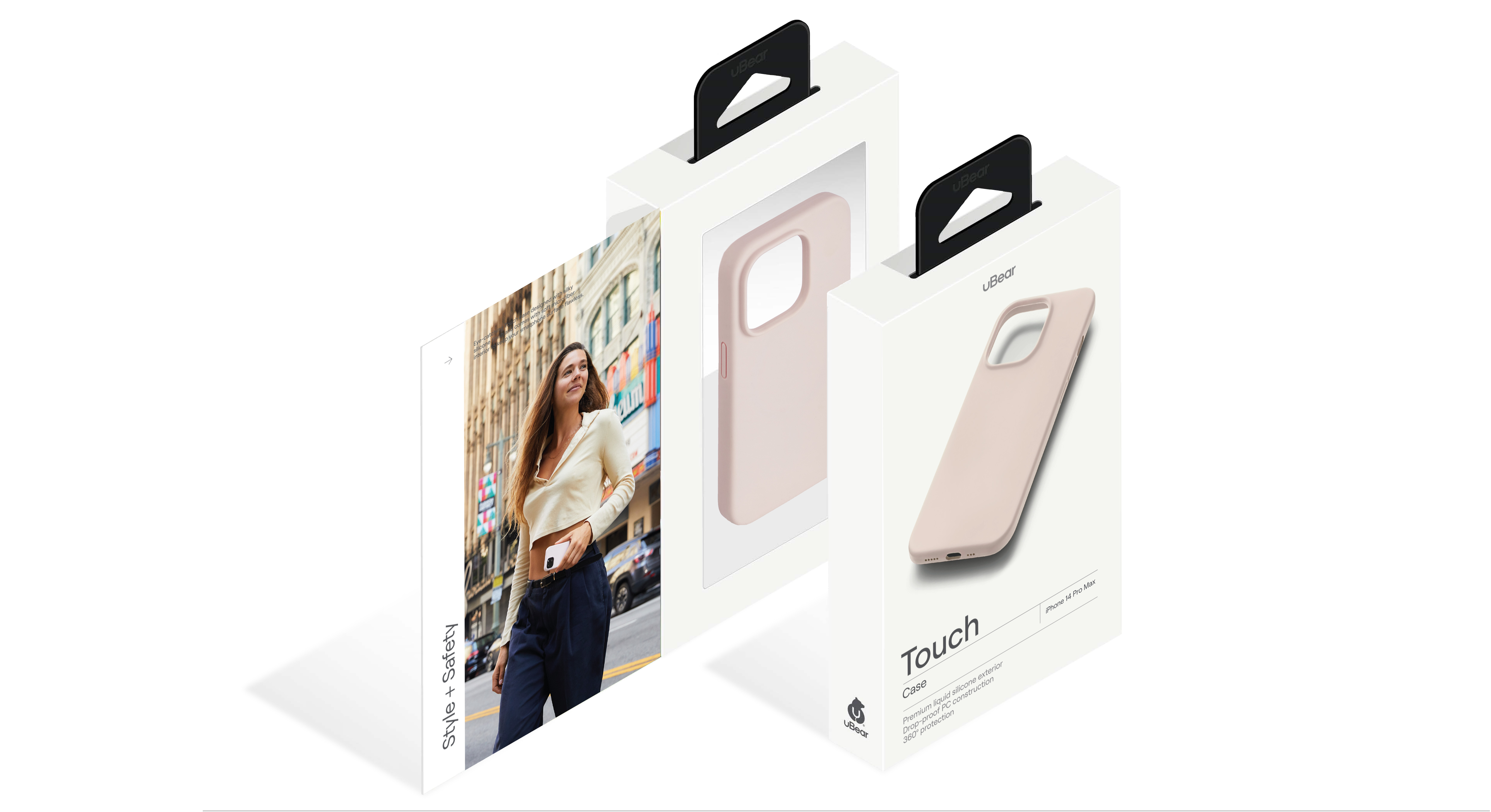 Чехол защитный uBear Touch Case для iPhone 14 Pro Max, розовый