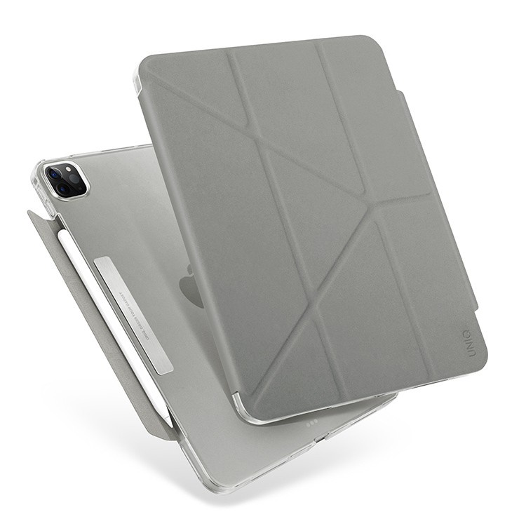 Чехол Uniq для iPad Pro 12,9" (2022/21) Camden Anti-microbial, серый