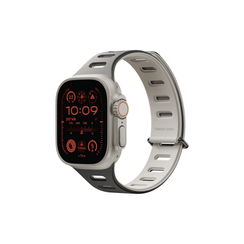 Ремешок Native Union для Apple Watch Magnetic 42/44/45/49мм,черный/серый Ремешок Native Union для Apple Watch Magnetic 42/44/45/49мм,черный/серый