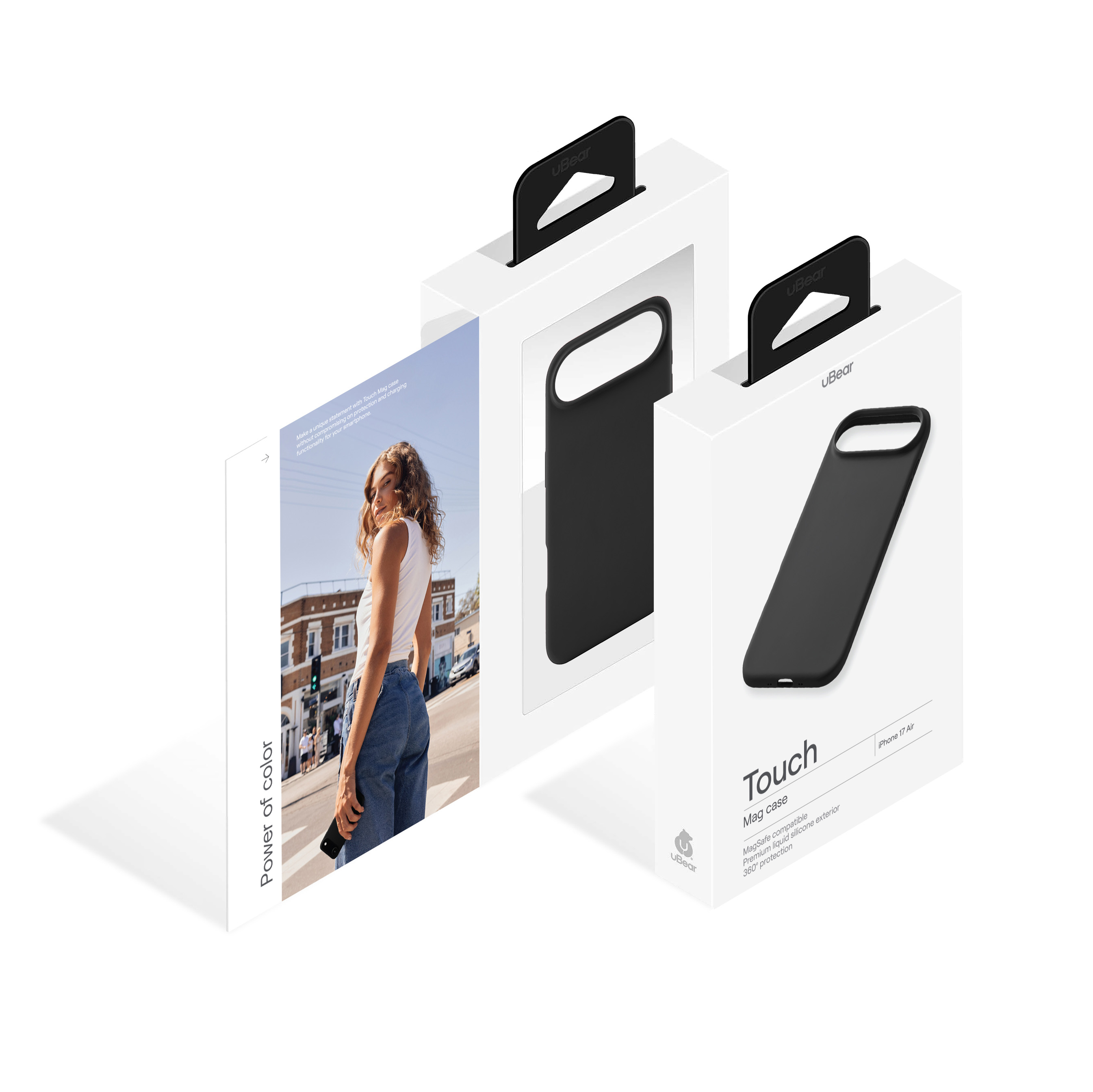 Фото Чехол защитный uBear Touch Mag Case для iPhone 17 Air, MagSafe, черный На фото изображено Чехол защитный uBear Touch Mag Case для iPhone 17 Air, MagSafe, черный