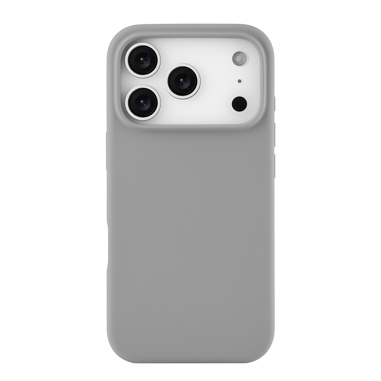 На фото изображено Чехол защитный uBear Touch Mag Case для iPhone 17 Pro, MagSafe, светло-серый